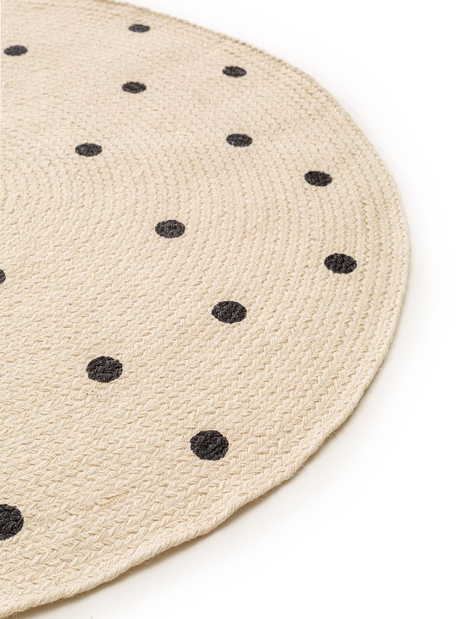 Matta av 100% Jute i Beige med 1- 5 mm hög lugg från Lytte