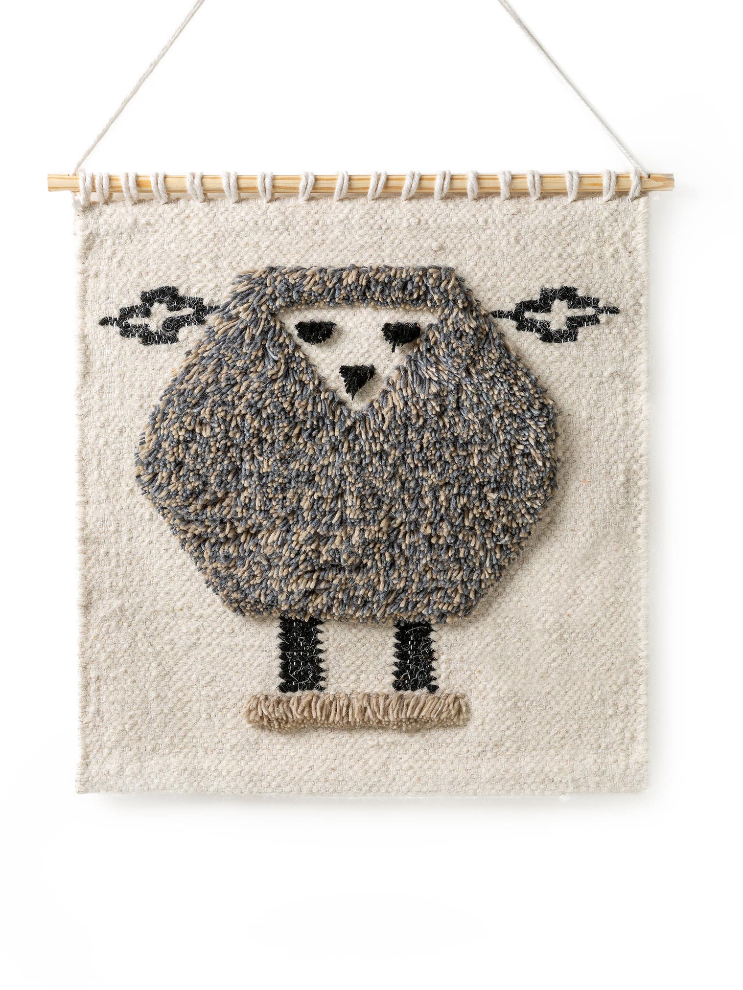 Wall Hanging Shawn Ivory in AnimalDesign design made of 80% Wool, 20% Polyester by Lytte