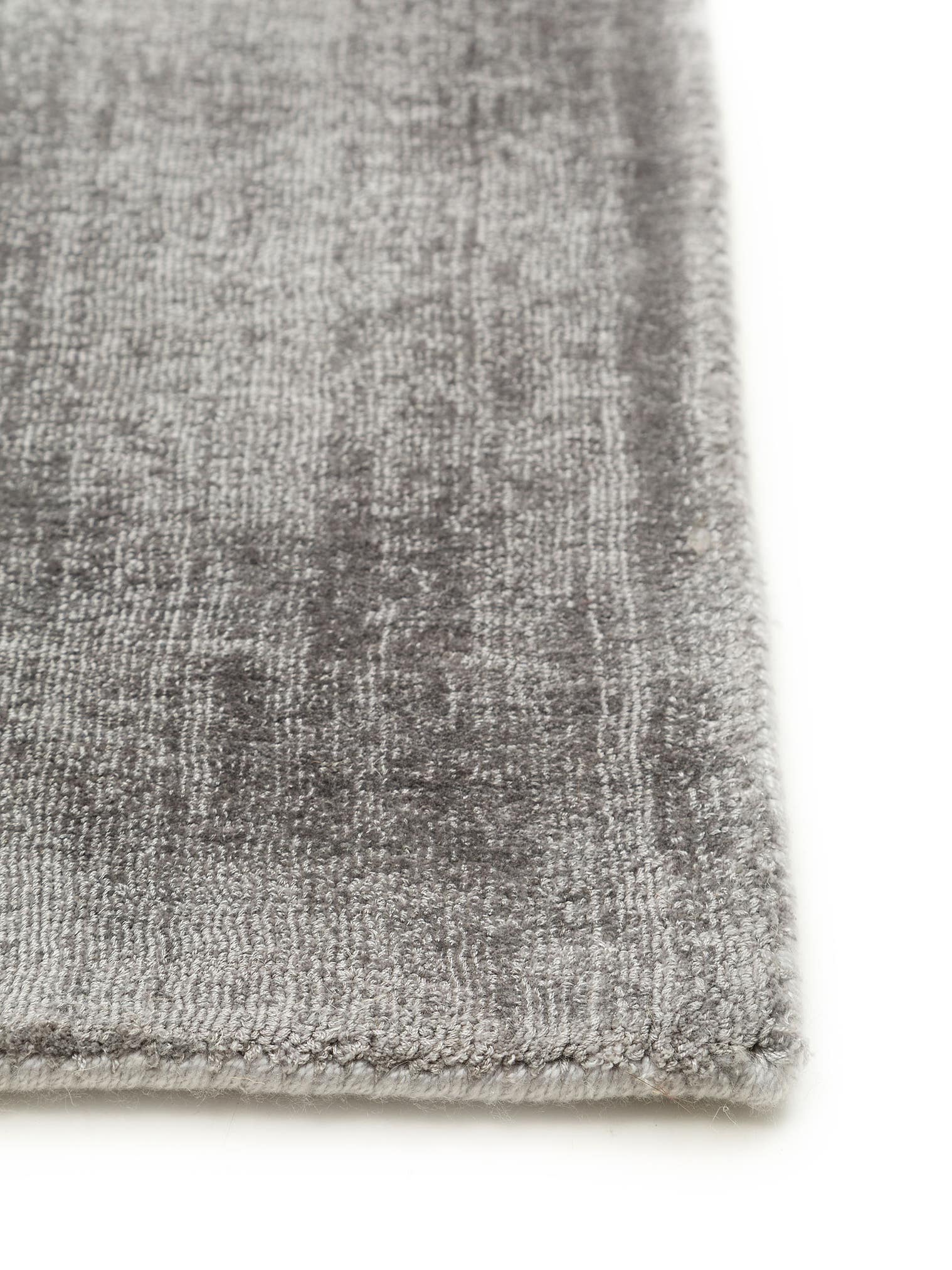 Tappeto di 100% Viscosa in Grigio con pelo alto 6 - 10 mm da benuta Finest