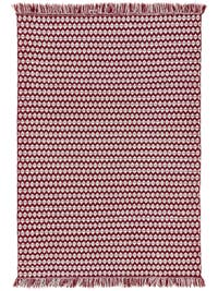 Teppich aus recyceltem Material Morty Rot