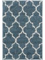 Tapis à poils longs Soho Bleu