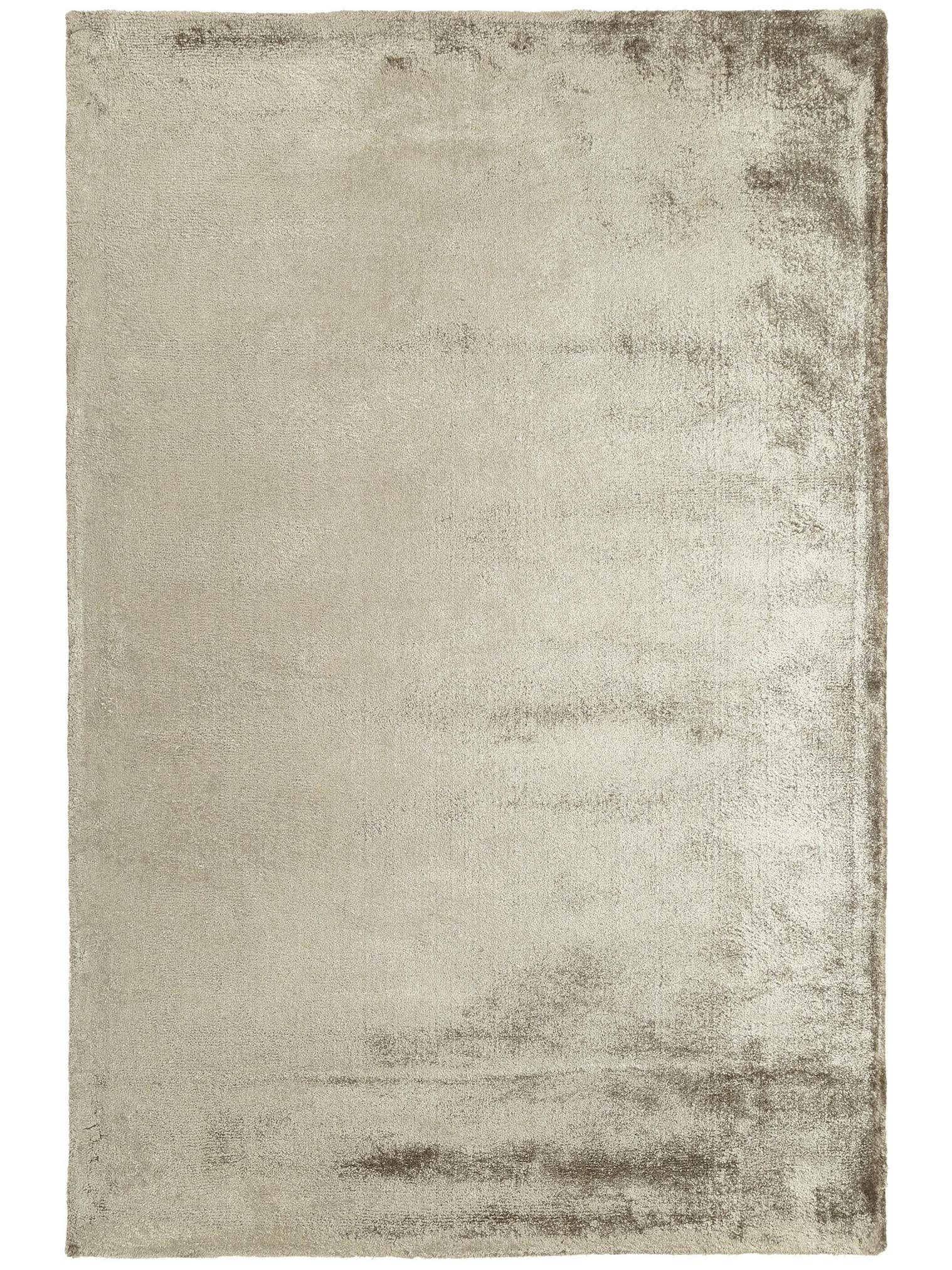Teppich aus 80% Viskose, 20% Baumwolle in Beige mit 11 bis 20 mm hohem Flor von benuta