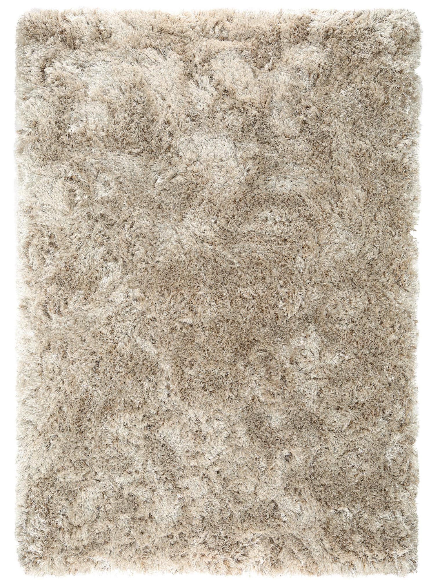 Tappeto di 100% Poliestere in Beige con pelo alto 71 - 80 mm da benuta Finest