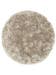 Hochflorteppich rund Bright Beige
