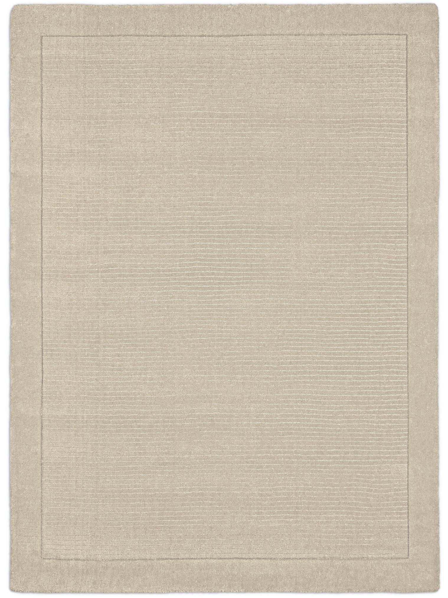 Teppich aus 100% Wolle in Beige mit 6 bis 10 mm hohem Flor von benuta