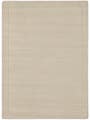 Wollteppich Uni Beige