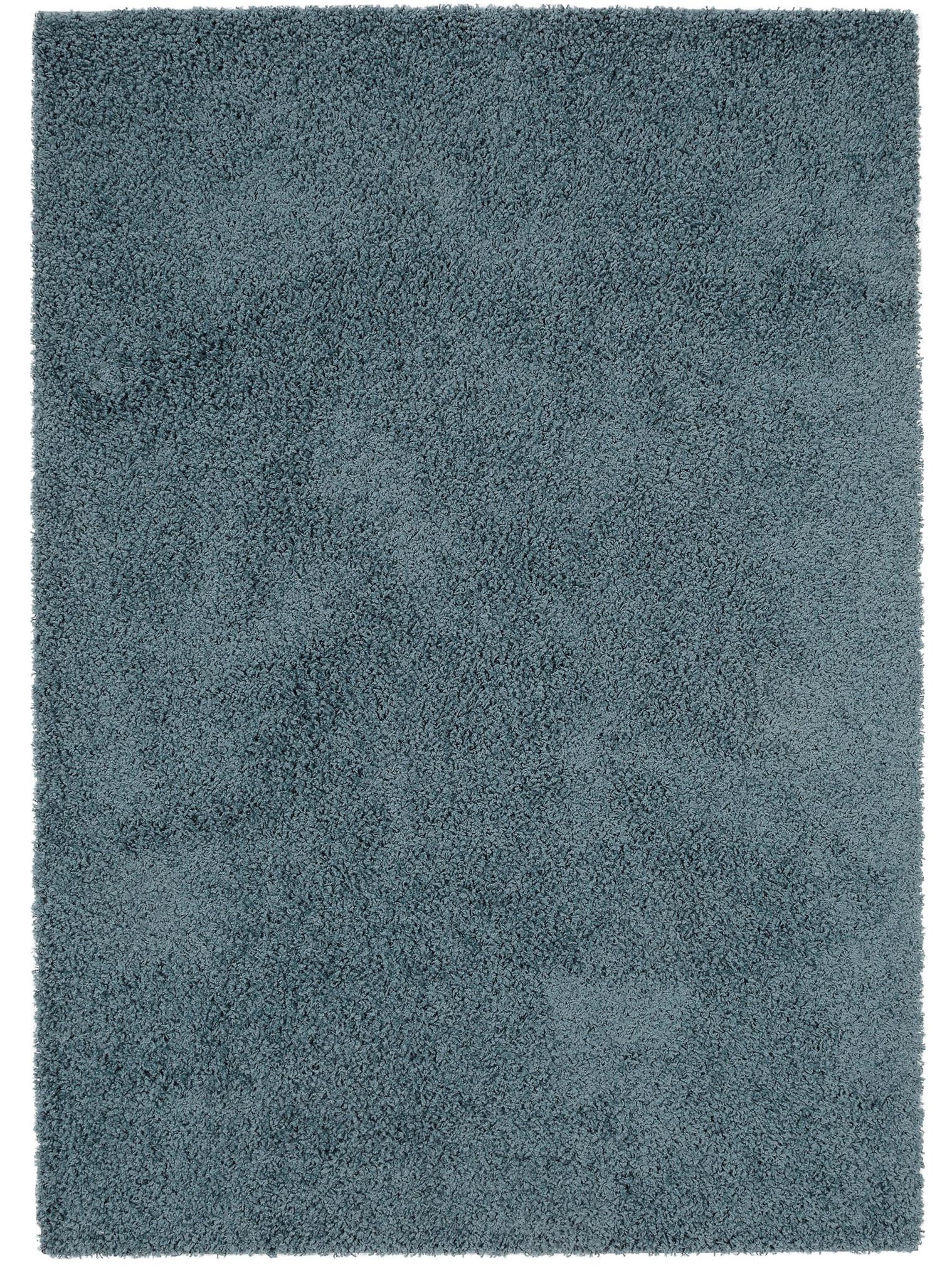 Rug made of 100% Polypropylene in Blue with a 21 - 30 mm high pile by benuta