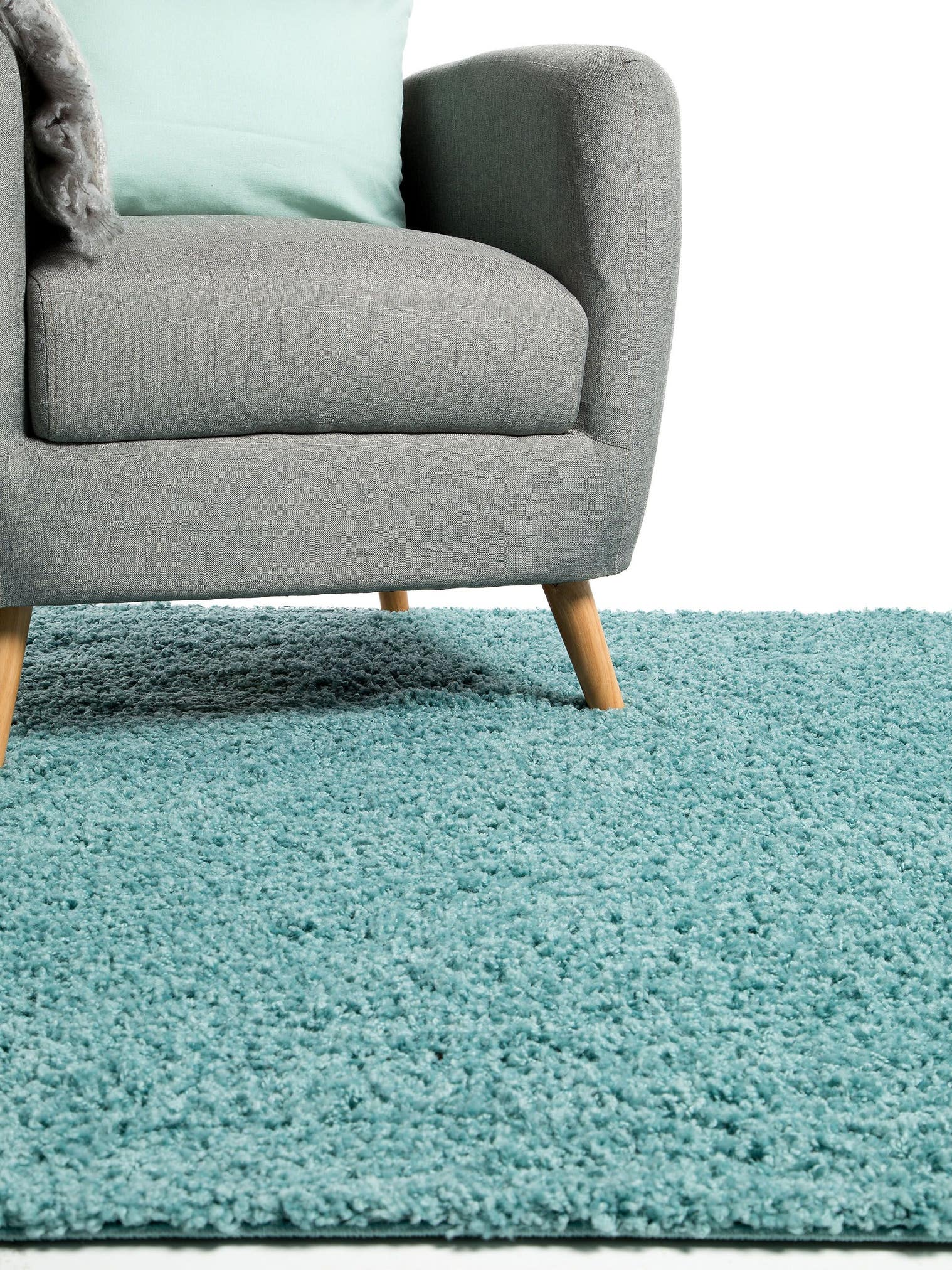 Teppich aus 100% Polypropylen in Blau mit 21 bis 30 mm hohem Flor von benuta