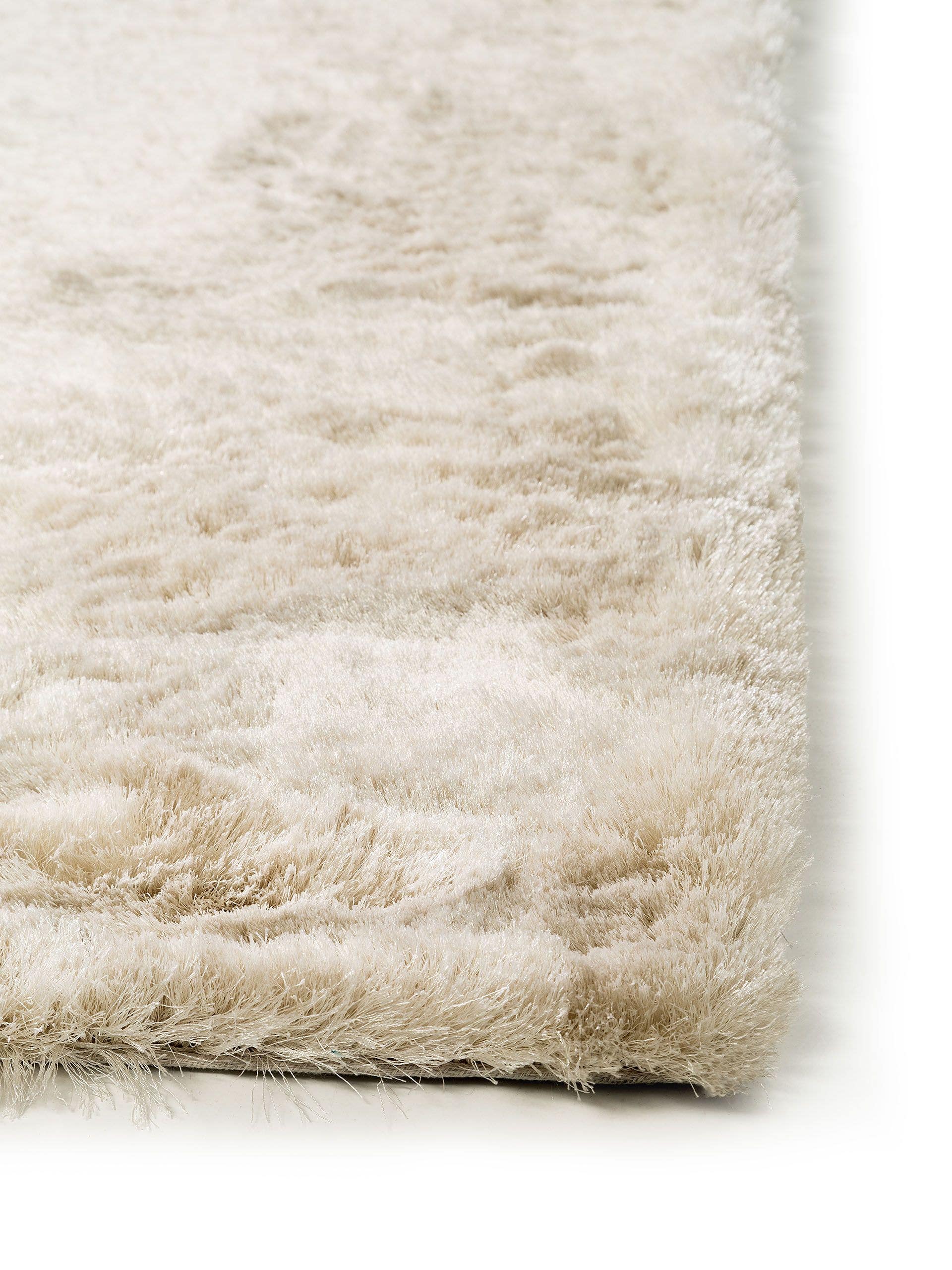 Rug made of 100% Polyester in Beige with a 31 - 40 mm high pile by benuta Nest