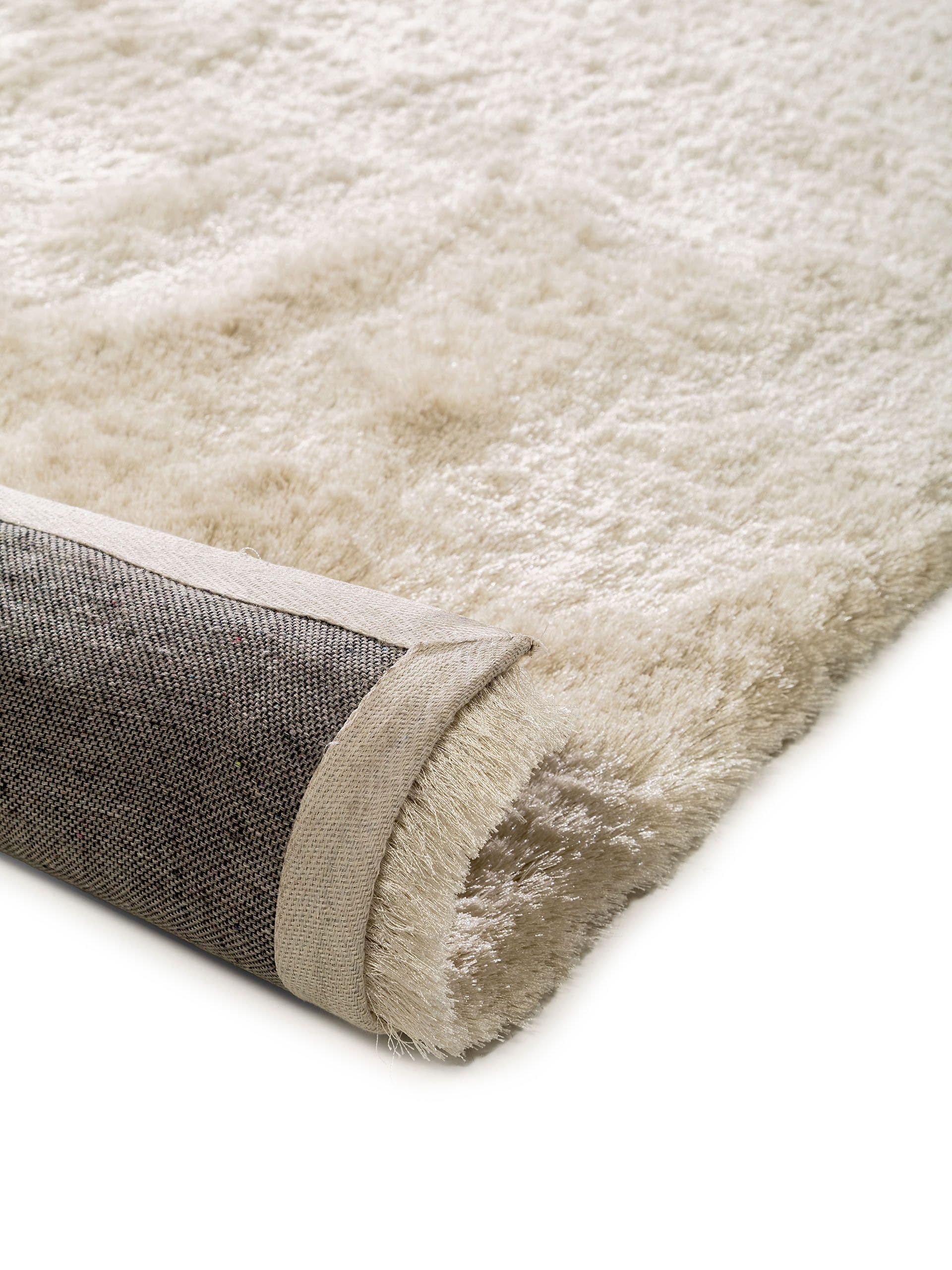 Rug made of 100% Polyester in Beige with a 31 - 40 mm high pile by benuta Nest