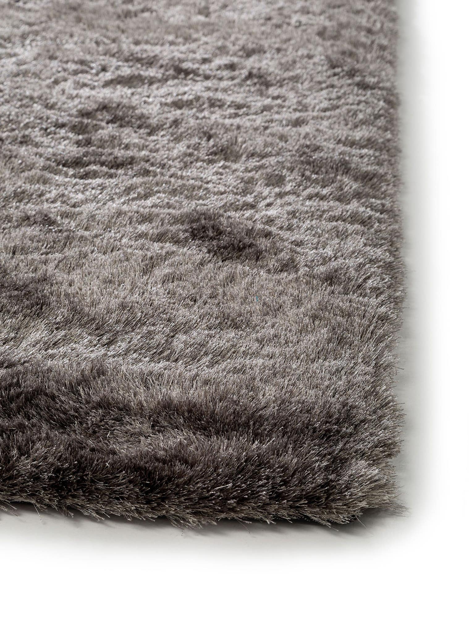 Tappeto di 100% Poliestere in Grigio con pelo alto 31 - 40 mm da benuta Nest