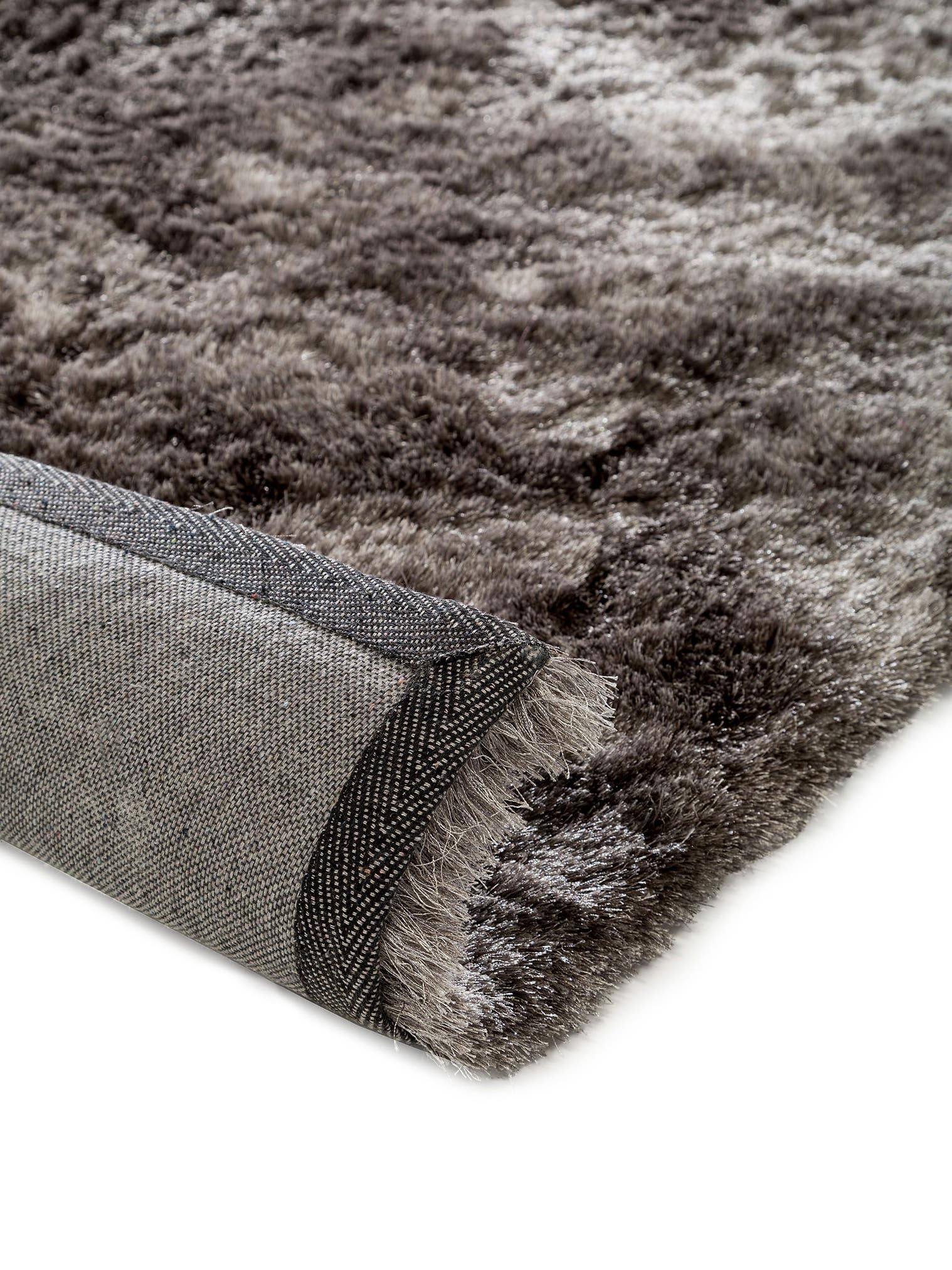 Tappeto di 100% Poliestere in Grigio con pelo alto 31 - 40 mm da benuta Nest