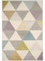 Flat Weave Rug Pastel Multicolour