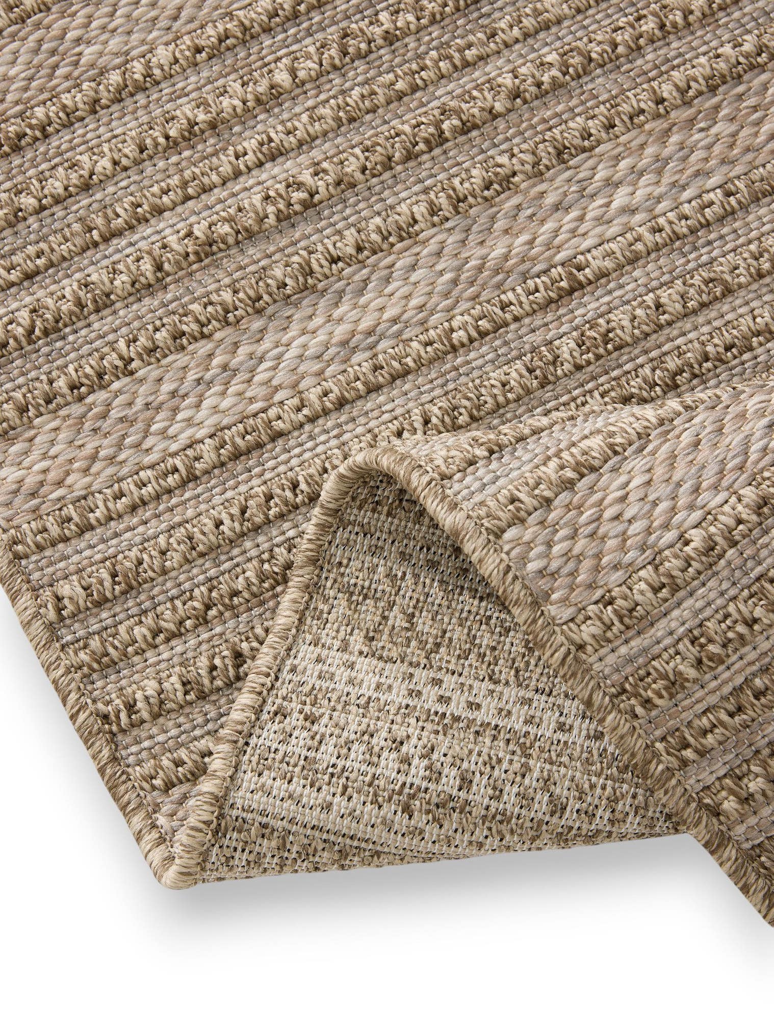 Rug made of 100% Polypropylene in Beige with a 6 - 10 mm high pile by benuta Nest