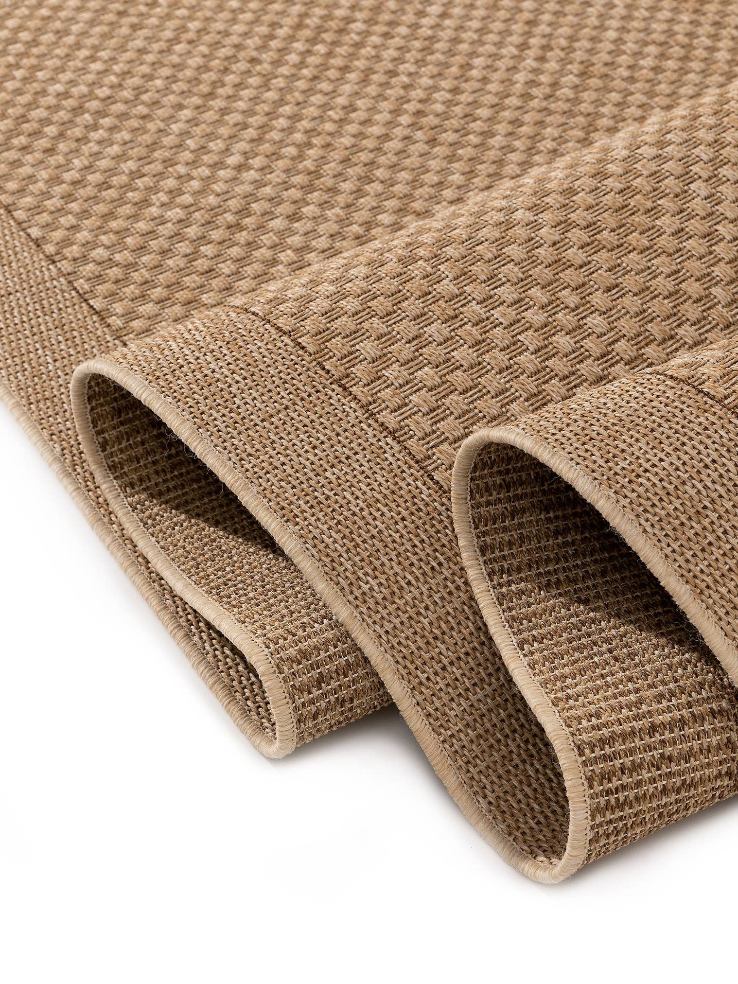 Rug made of 100% Polypropylene in Beige with a 6 - 10 mm high pile by benuta Nest