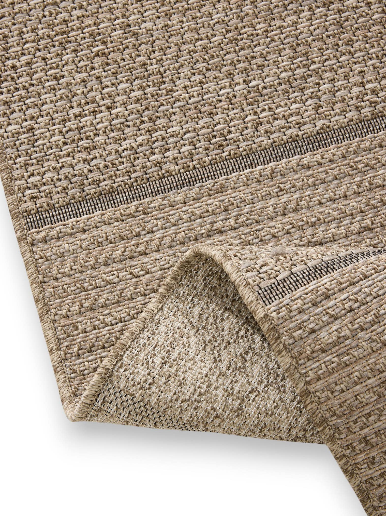 Rug made of 100% Polypropylene in Beige with a 6 - 10 mm high pile by benuta Nest
