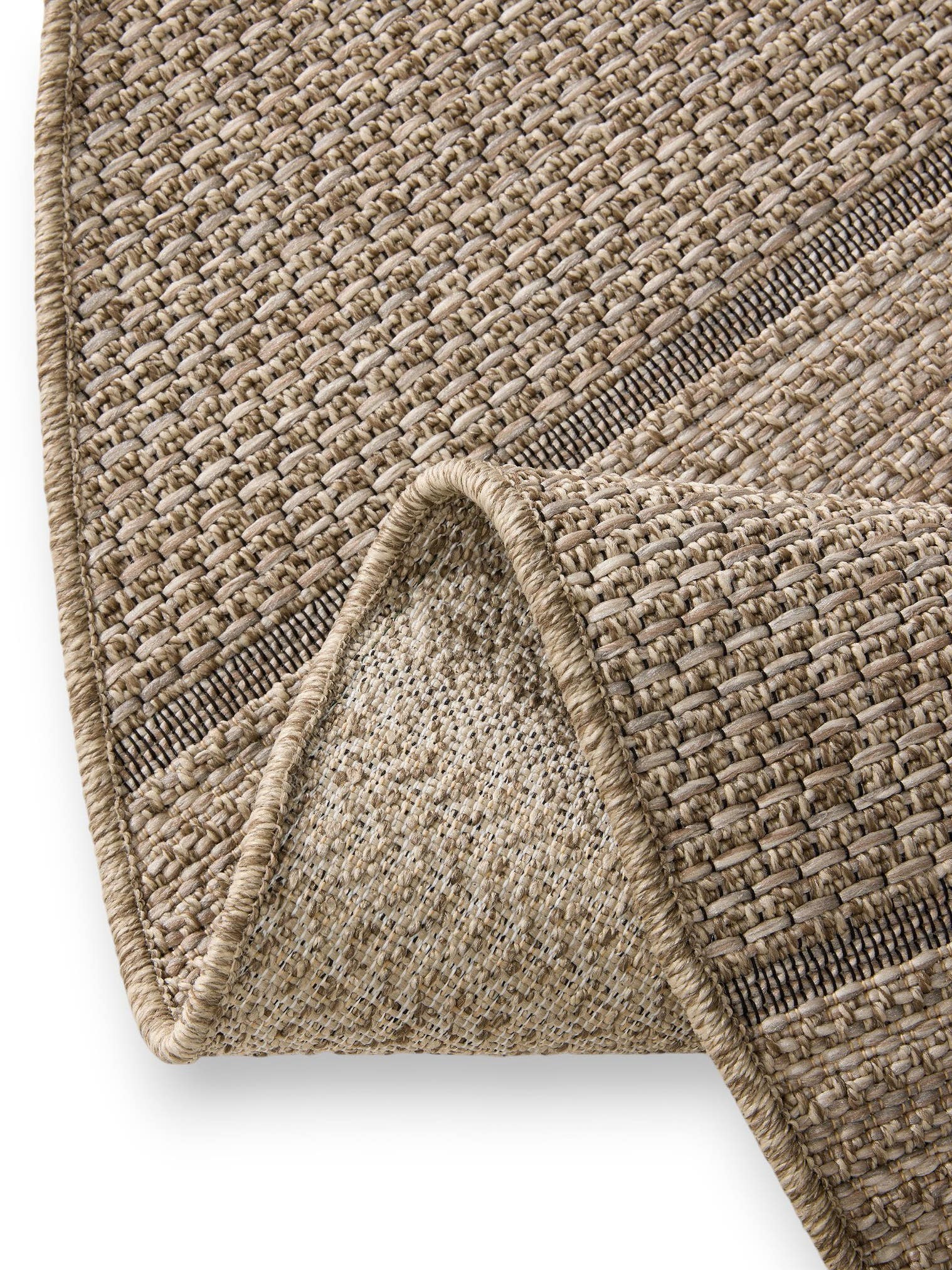 Tapis en 100% Polypropylène en Beige avec une pile de 6 - 10 mm de hauteur de benuta Nest