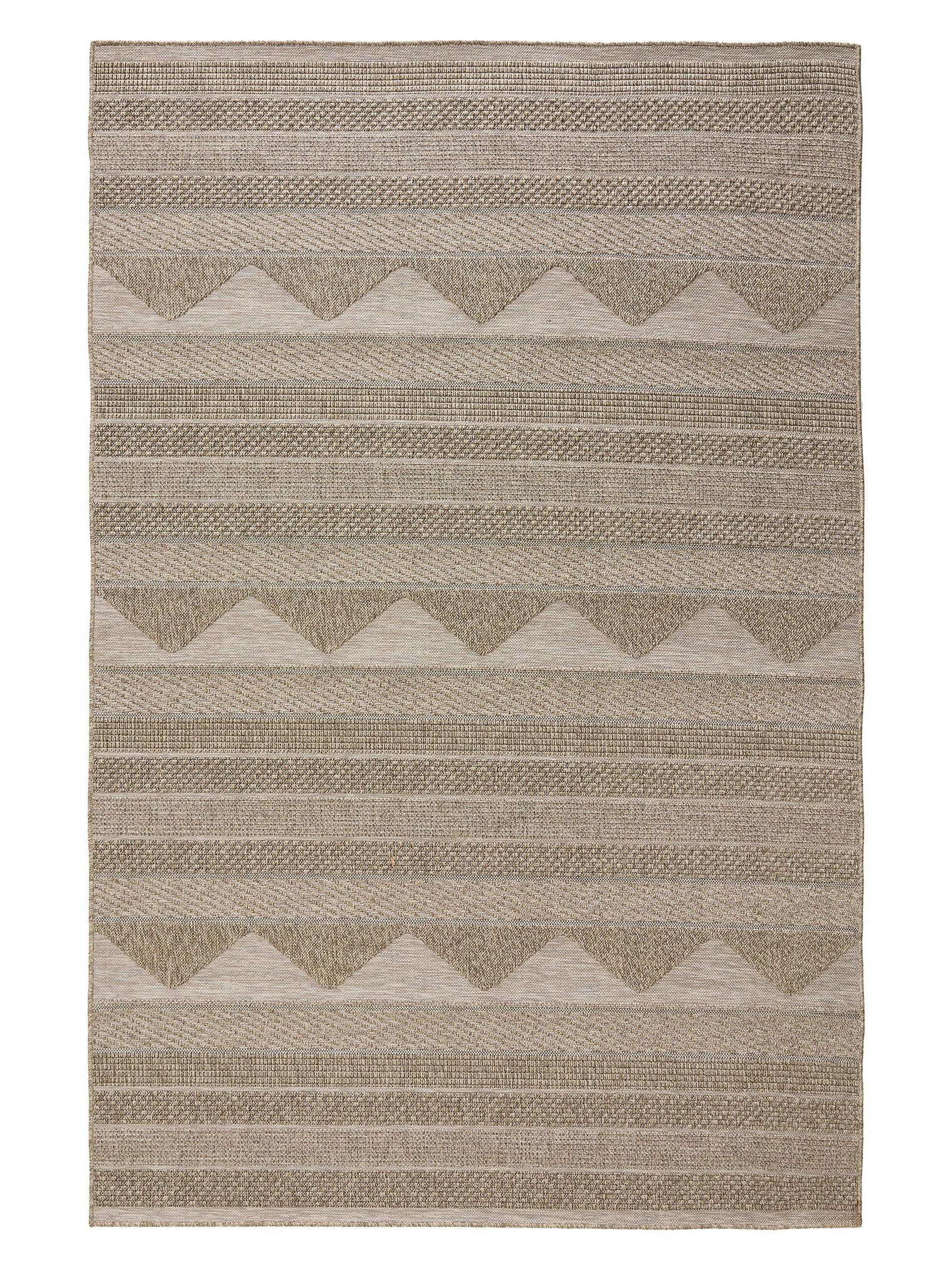 Rug made of 100% Polypropylene in Beige with a 6 - 10 mm high pile by benuta Nest