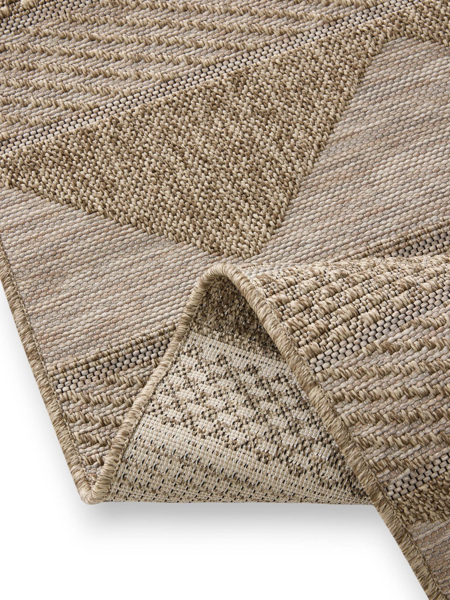 Rug made of 100% Polypropylene in Beige with a 6 - 10 mm high pile by benuta Nest
