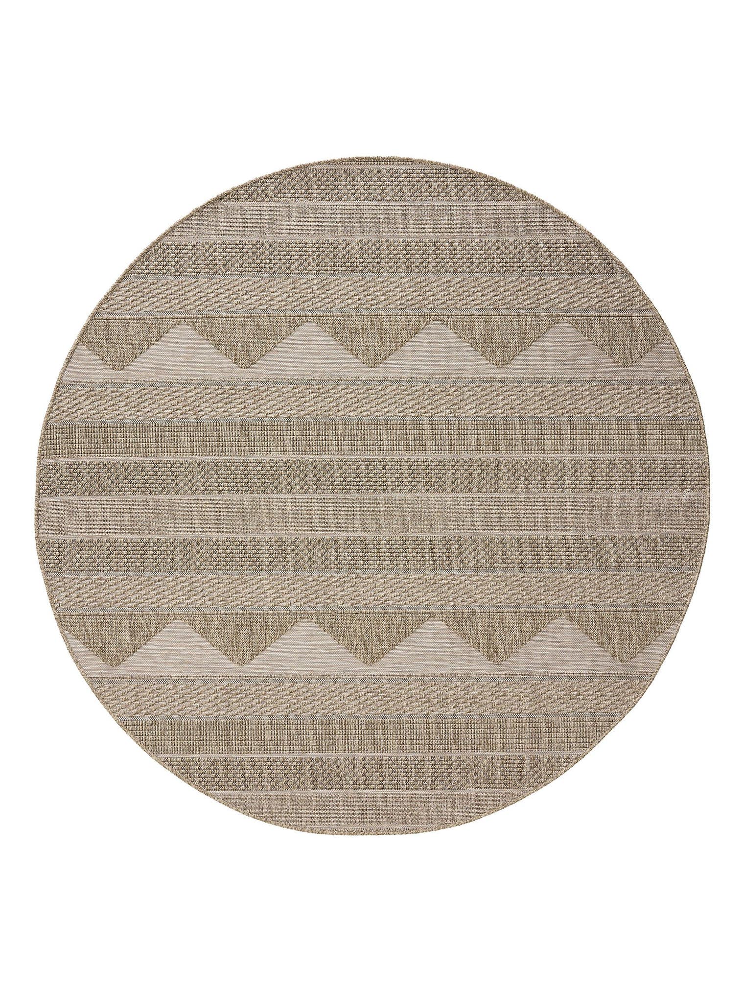 Rug made of 100% Polypropylene in Beige with a 6 - 10 mm high pile by benuta Nest
