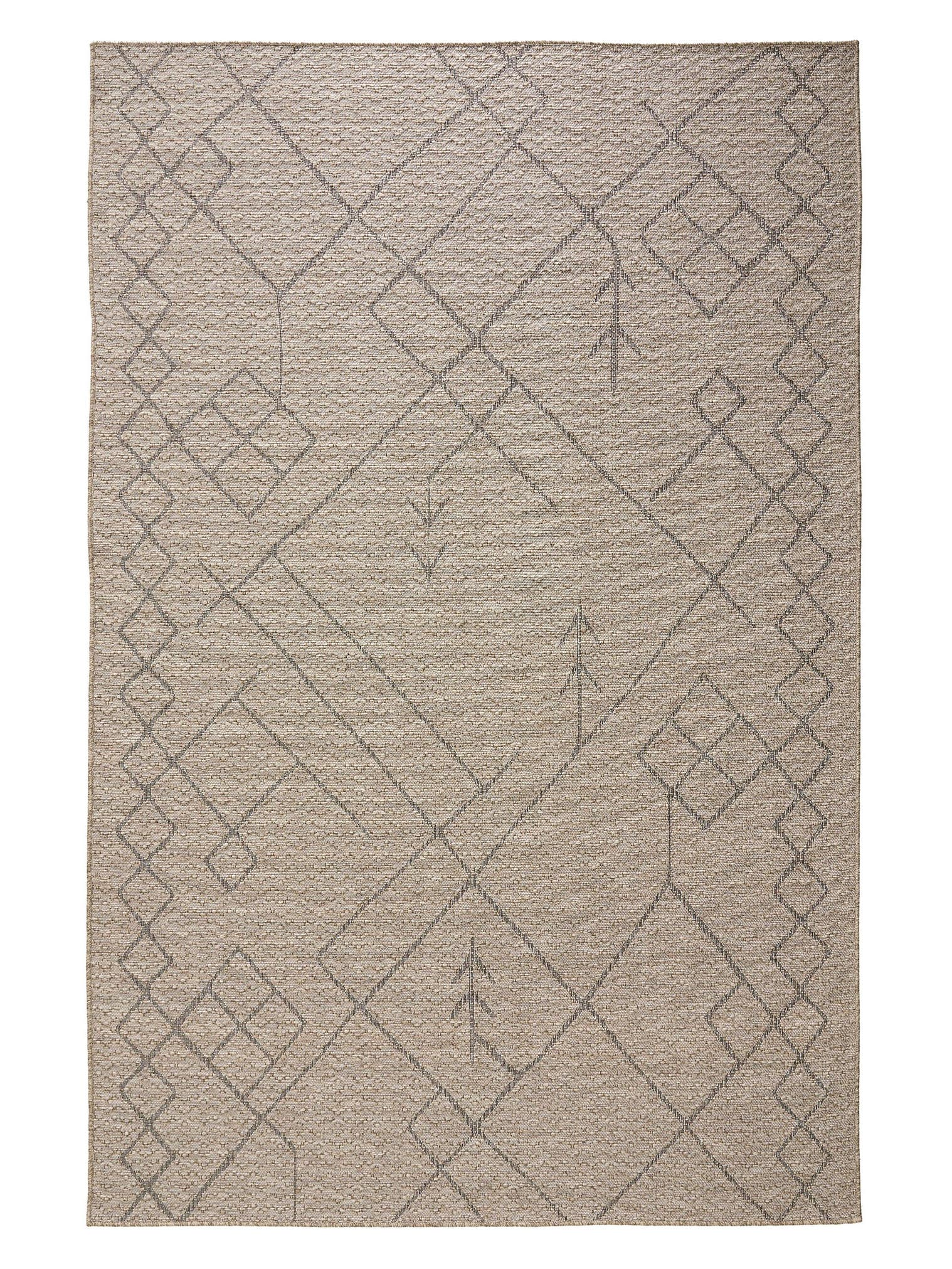 Rug made of 100% Polypropylene in Beige with a 6 - 10 mm high pile by benuta Nest