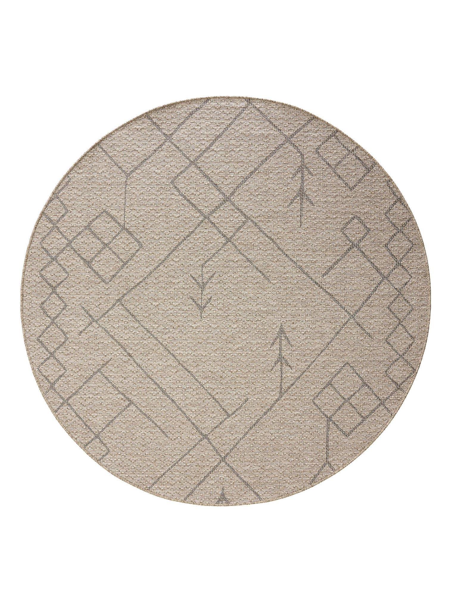 Rug made of 100% Polypropylene in Beige with a 6 - 10 mm high pile by benuta Nest