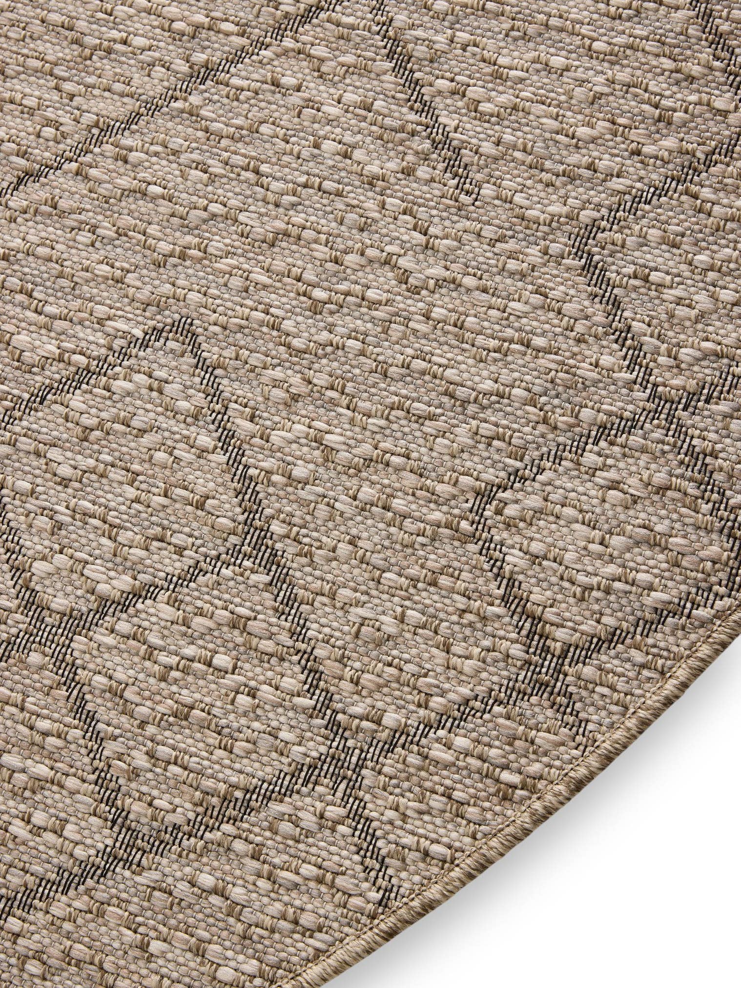Rug made of 100% Polypropylene in Beige with a 6 - 10 mm high pile by benuta Nest