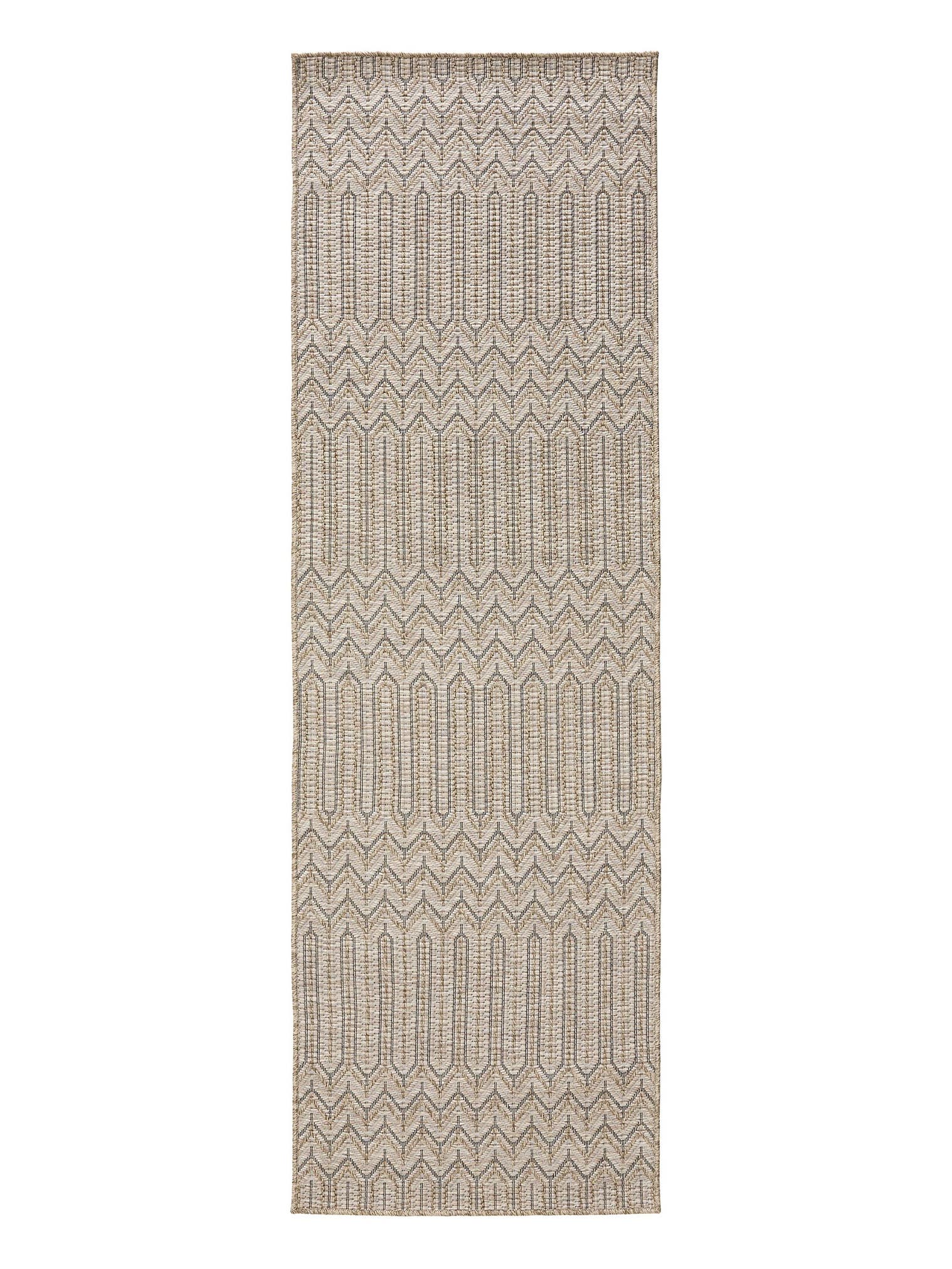 Rug made of 100% Polypropylene in Beige with a 6 - 10 mm high pile by benuta Nest
