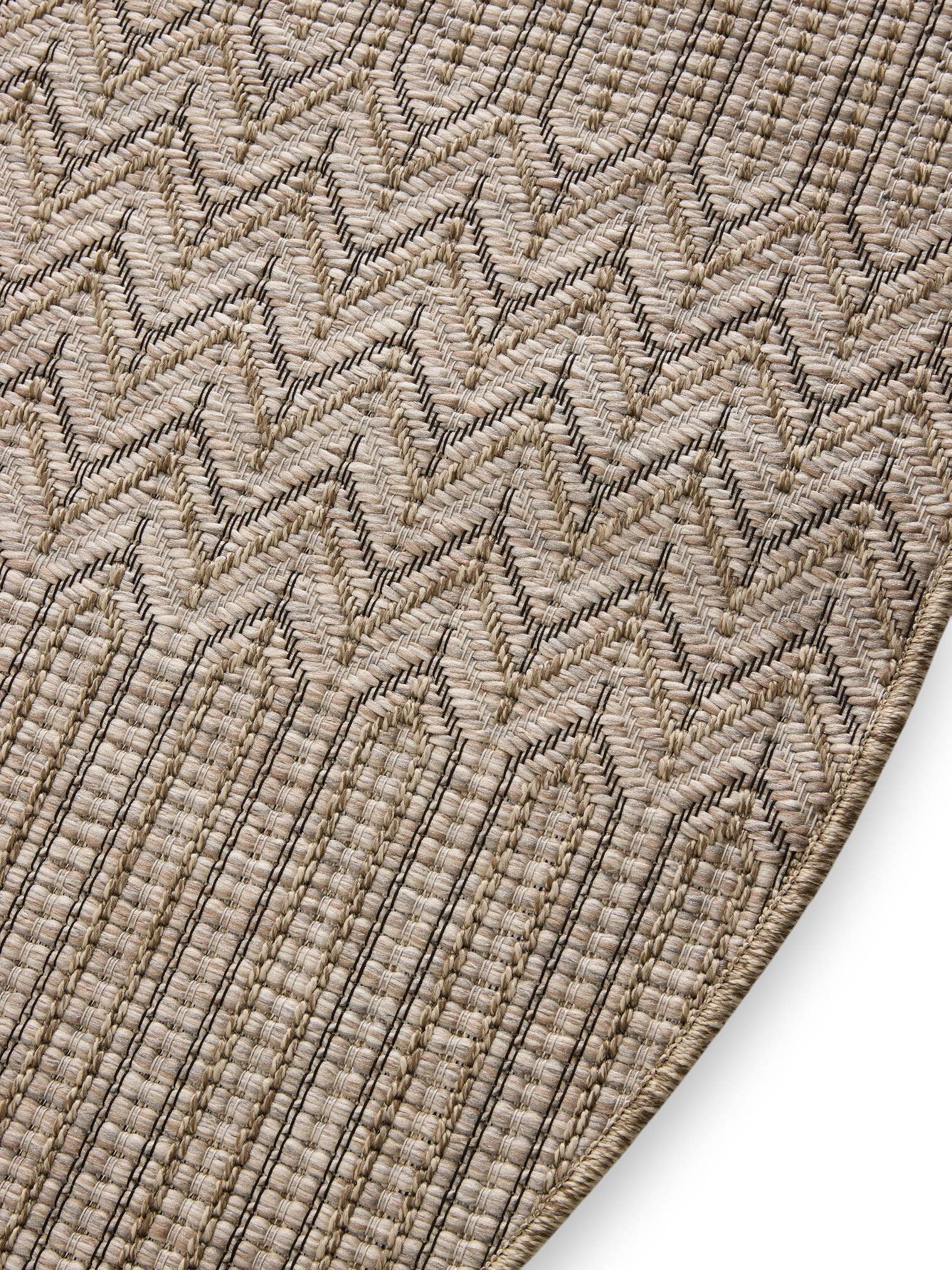Rug made of 100% Polypropylene in Beige with a 6 - 10 mm high pile by benuta Nest