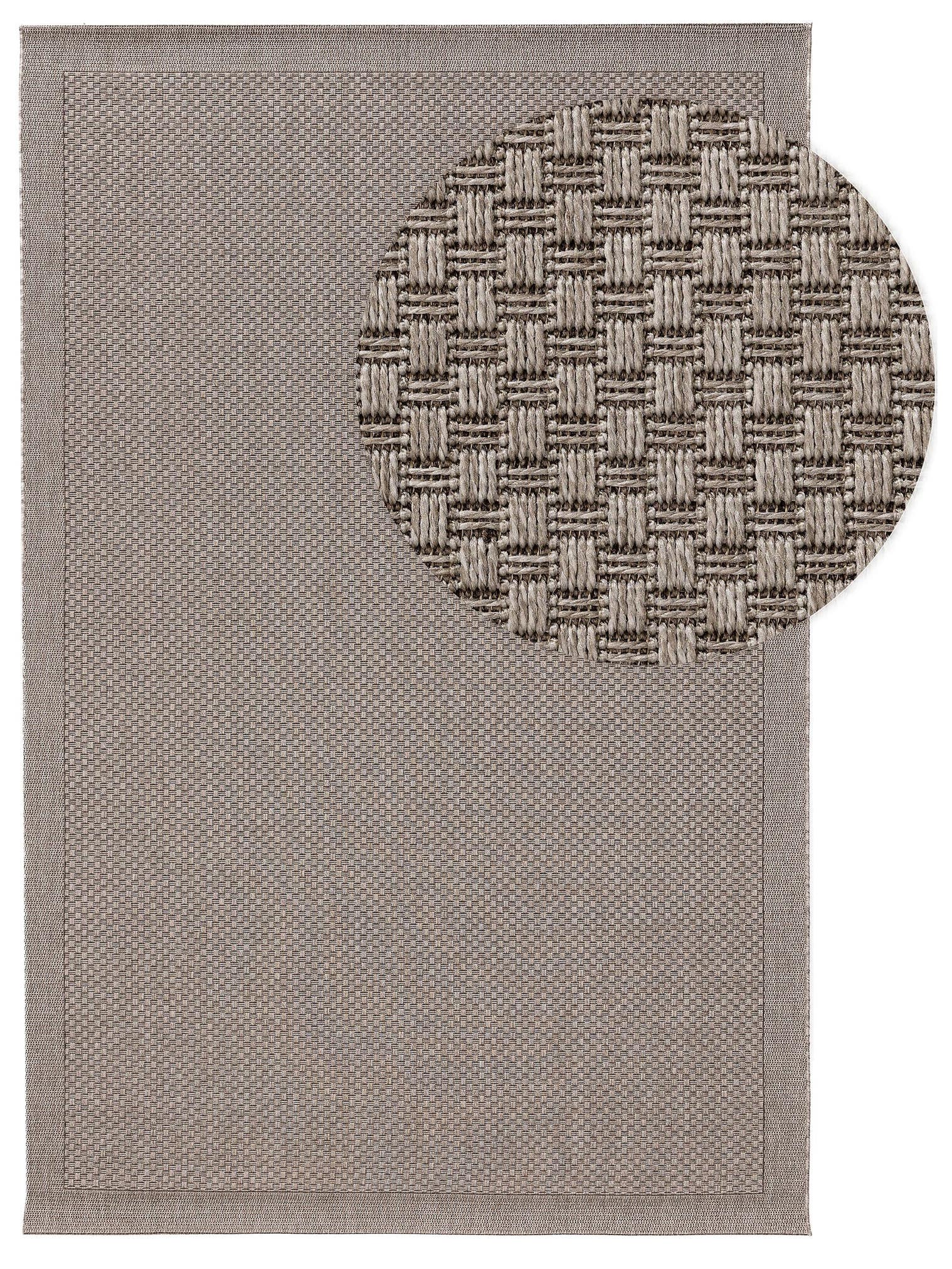 Rug made of 100% Polypropylene in Grey with a 6 - 10 mm high pile by benuta Nest