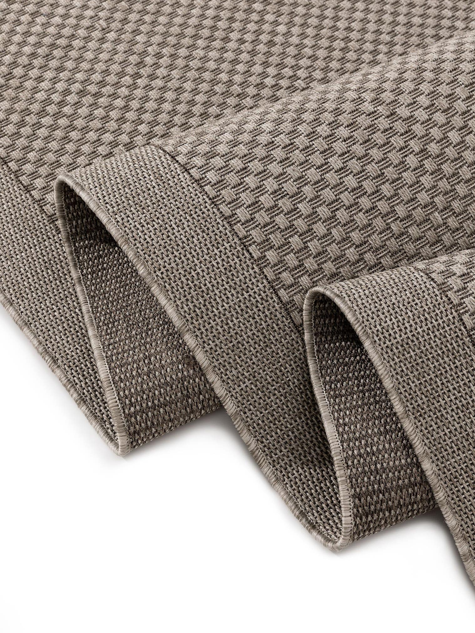 Rug made of 100% Polypropylene in Grey with a 6 - 10 mm high pile by benuta Nest