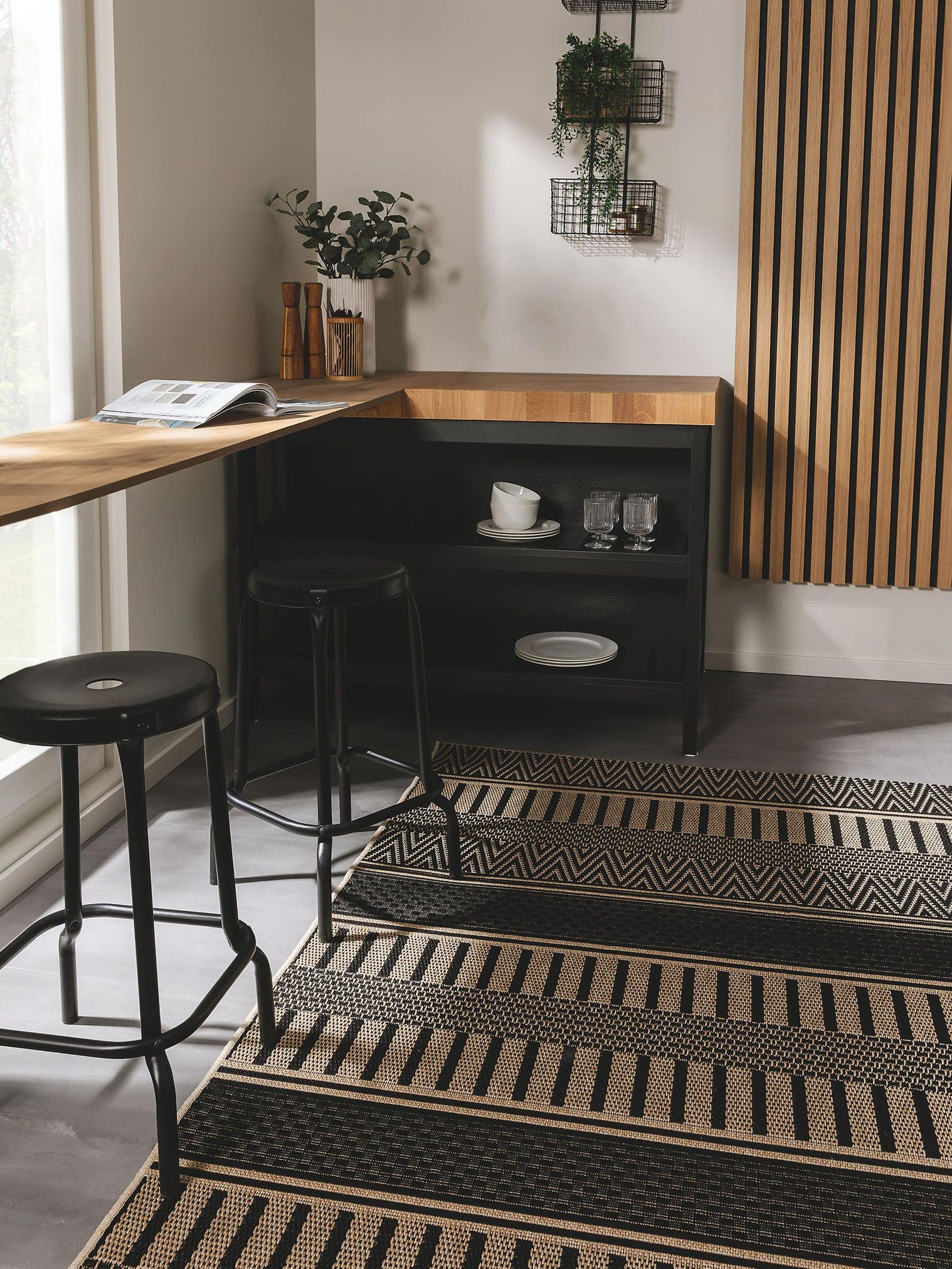 Alfombra de 100% Polipropileno en Beige con un pelo de {{Placeholder_Pile Height}} de altura de benuta Nest