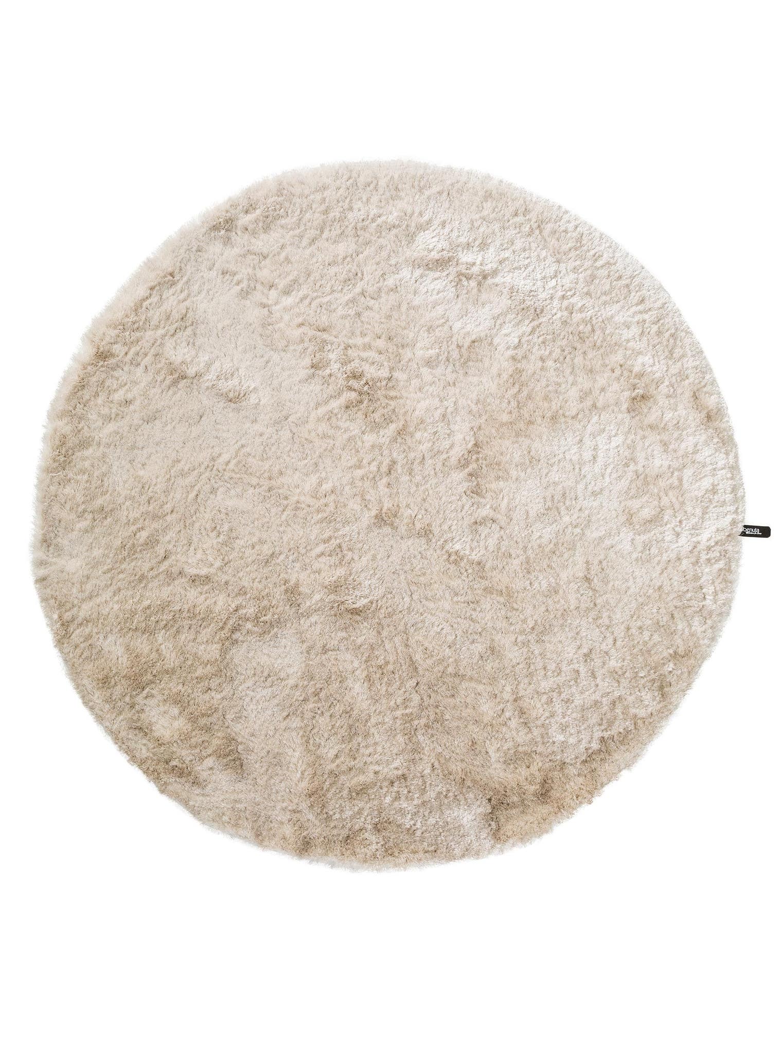 Matta av 100% Polyester i Beige med 31 - 40 mm hög lugg från benuta Nest