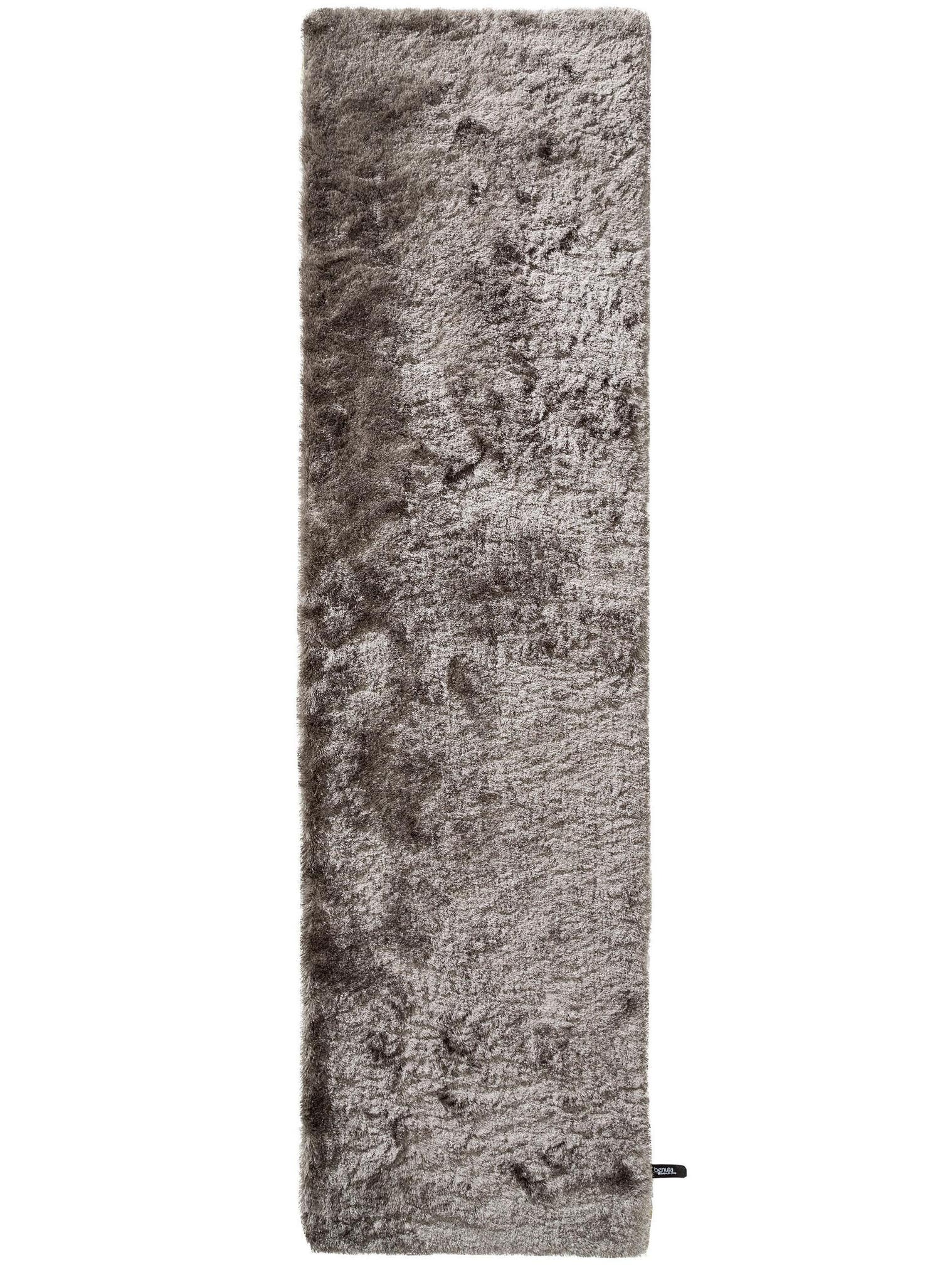 Teppich aus 100% Polyester in Grau mit 31 bis 40 mm hohem Flor von benuta Nest