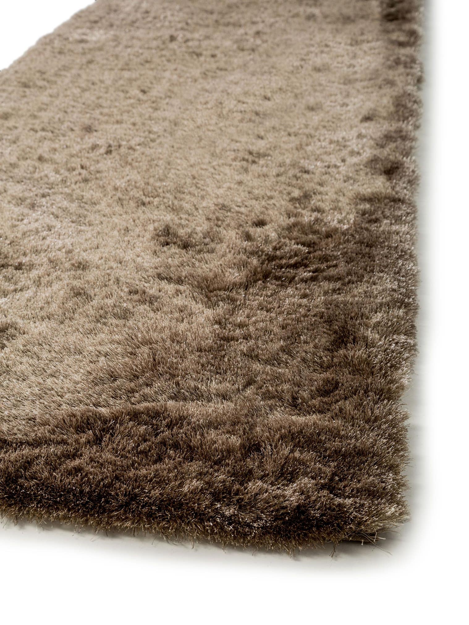 Teppich aus 100% Polyester in Braun mit 31 bis 40 mm hohem Flor von benuta Nest