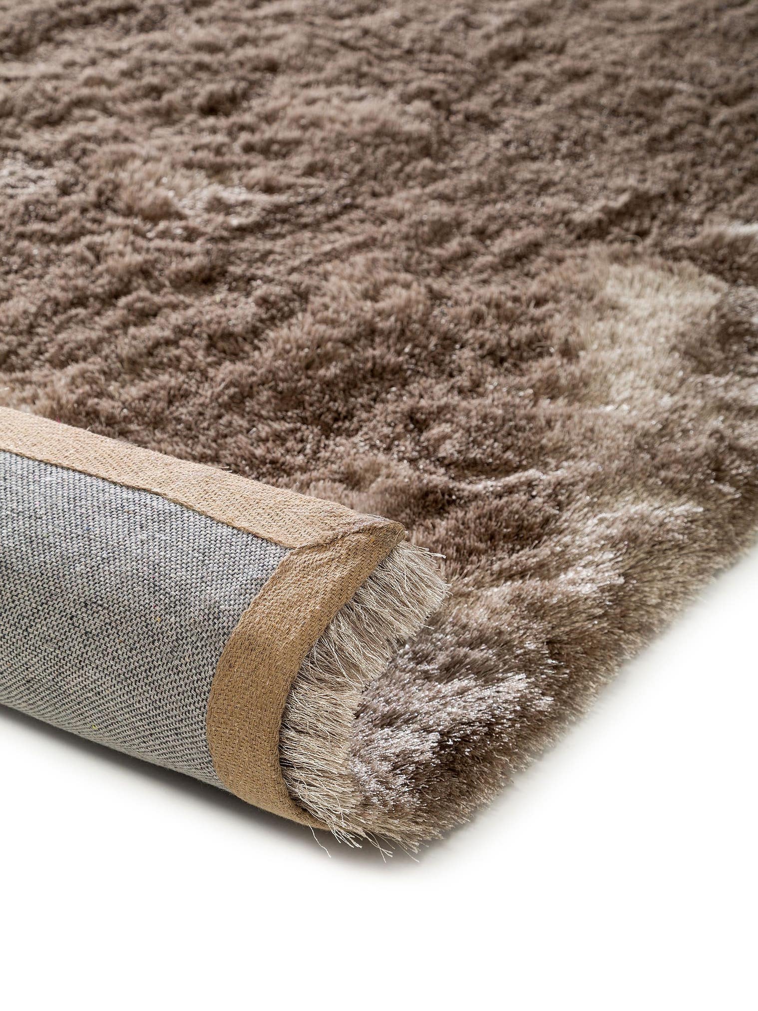 Teppich aus 100% Polyester in Braun mit 31 bis 40 mm hohem Flor von benuta Nest
