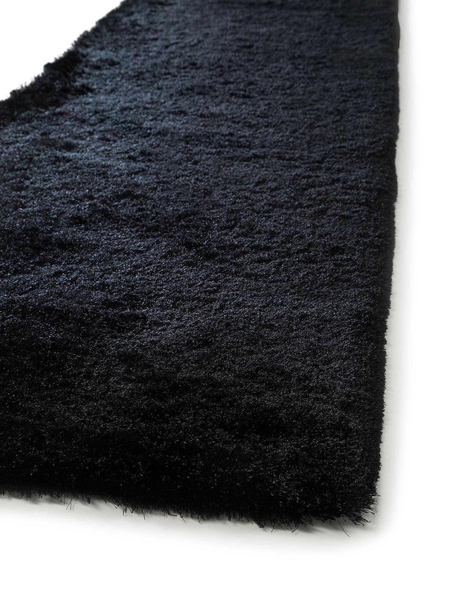 Tappeto di 100% Poliestere in Nero con pelo alto 31 - 40 mm da benuta Nest