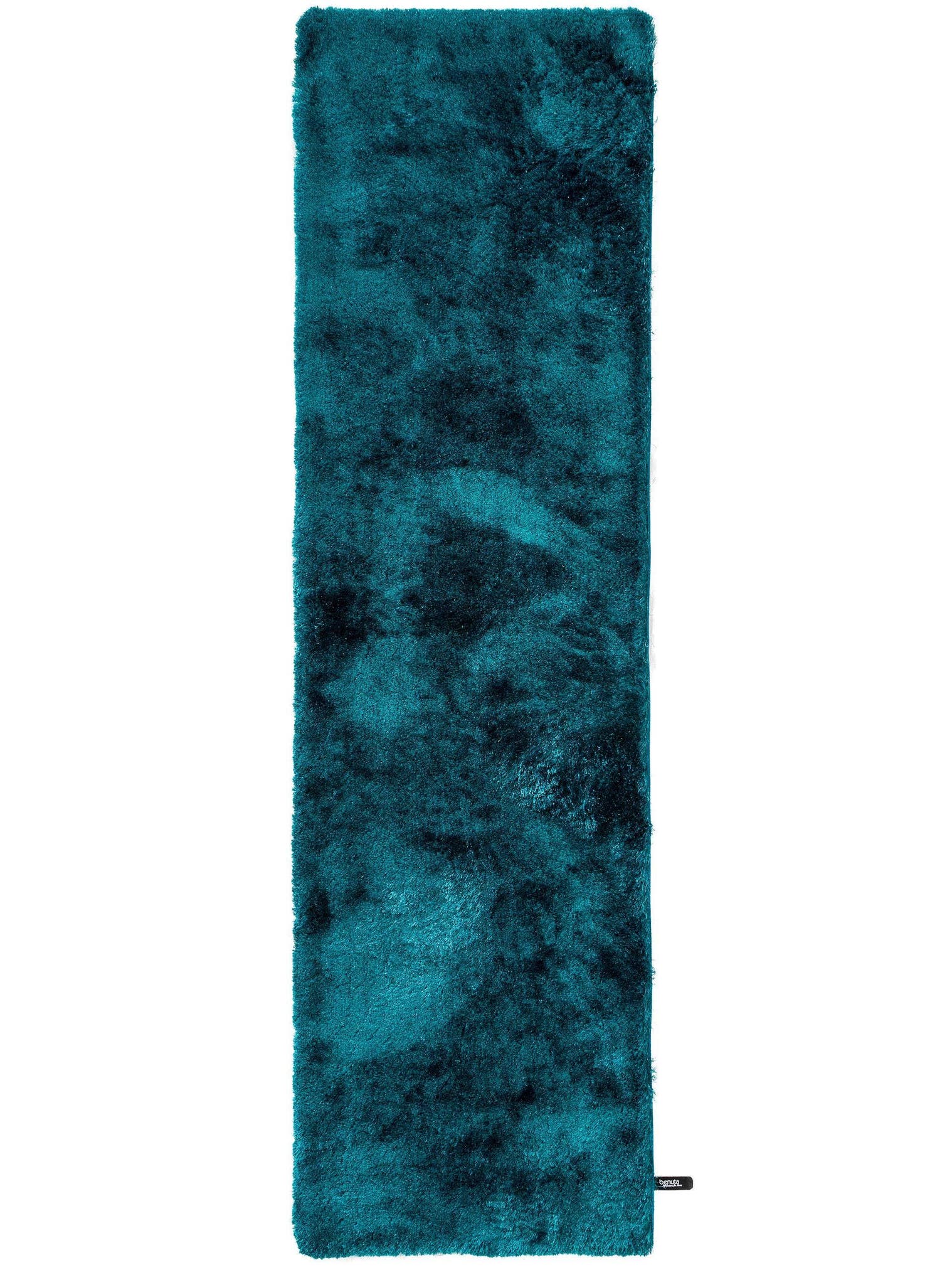 Tappeto di 100% Poliestere in Turchese con pelo alto 31 - 40 mm da benuta Nest