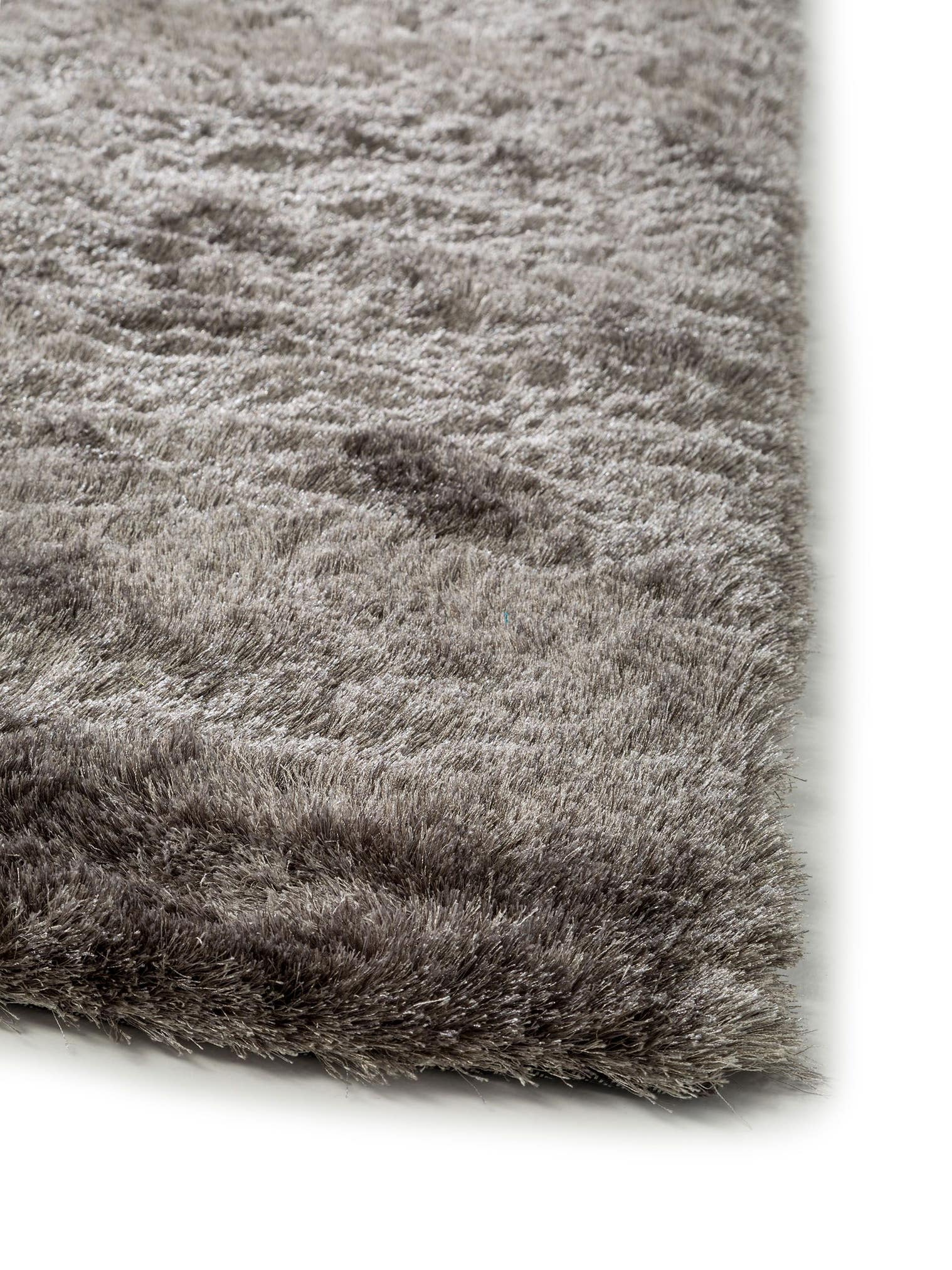 Tappeto di 100% Poliestere in Grigio con pelo alto 31 - 40 mm da benuta Nest