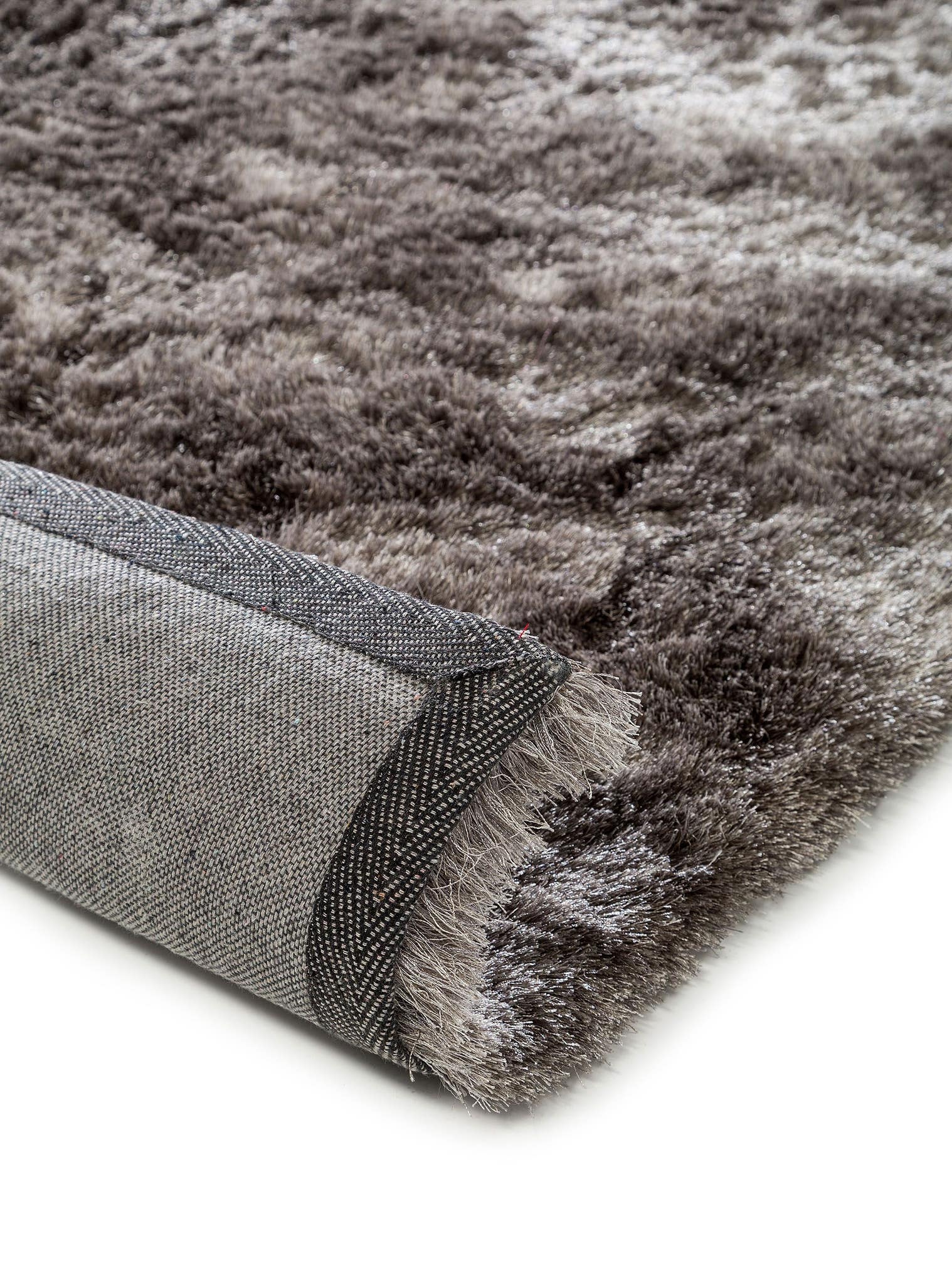 Tappeto di 100% Poliestere in Grigio con pelo alto 31 - 40 mm da benuta Nest