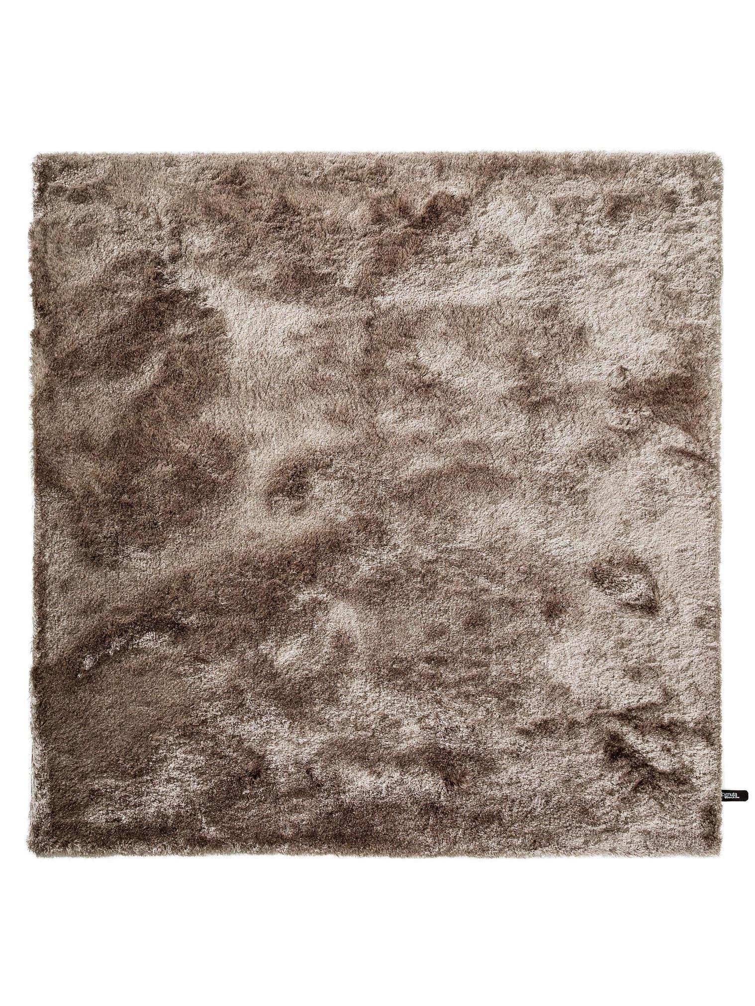 Tapis en 100% Polyester en Marron avec une pile de 31 - 40 mm de hauteur de benuta Nest