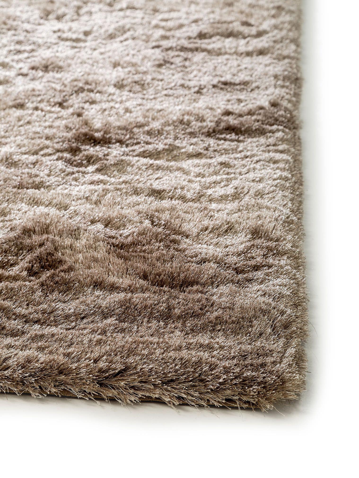 Tapis en 100% Polyester en Marron avec une pile de 31 - 40 mm de hauteur de benuta Nest