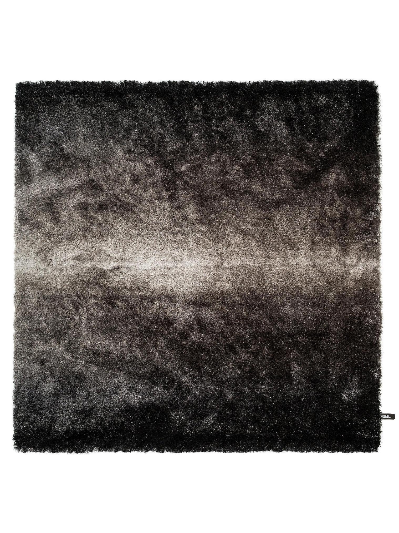 Tapis en 100% Polyester en Gris avec une pile de 31 - 40 mm de hauteur de benuta Nest