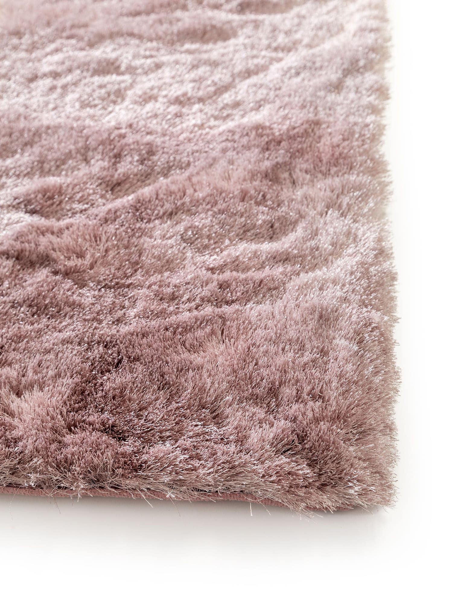 Tappeto di 100% Poliestere in Rosa con pelo alto 31 - 40 mm da benuta Nest