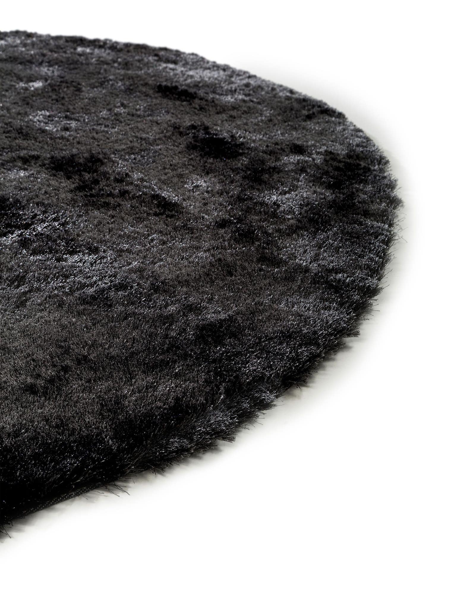 Teppich aus 100% Polyester in Grau mit 31 bis 40 mm hohem Flor von benuta Nest