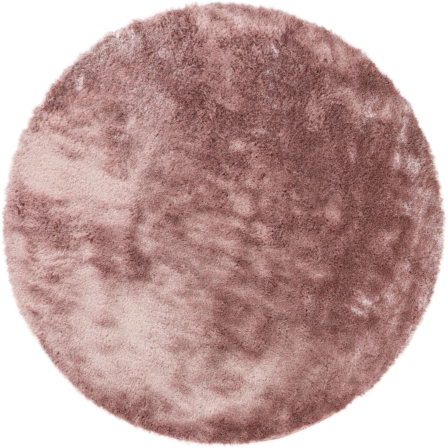 Rug made of 100% Polyester in Pink with a 31 - 40 mm high pile by benuta Nest