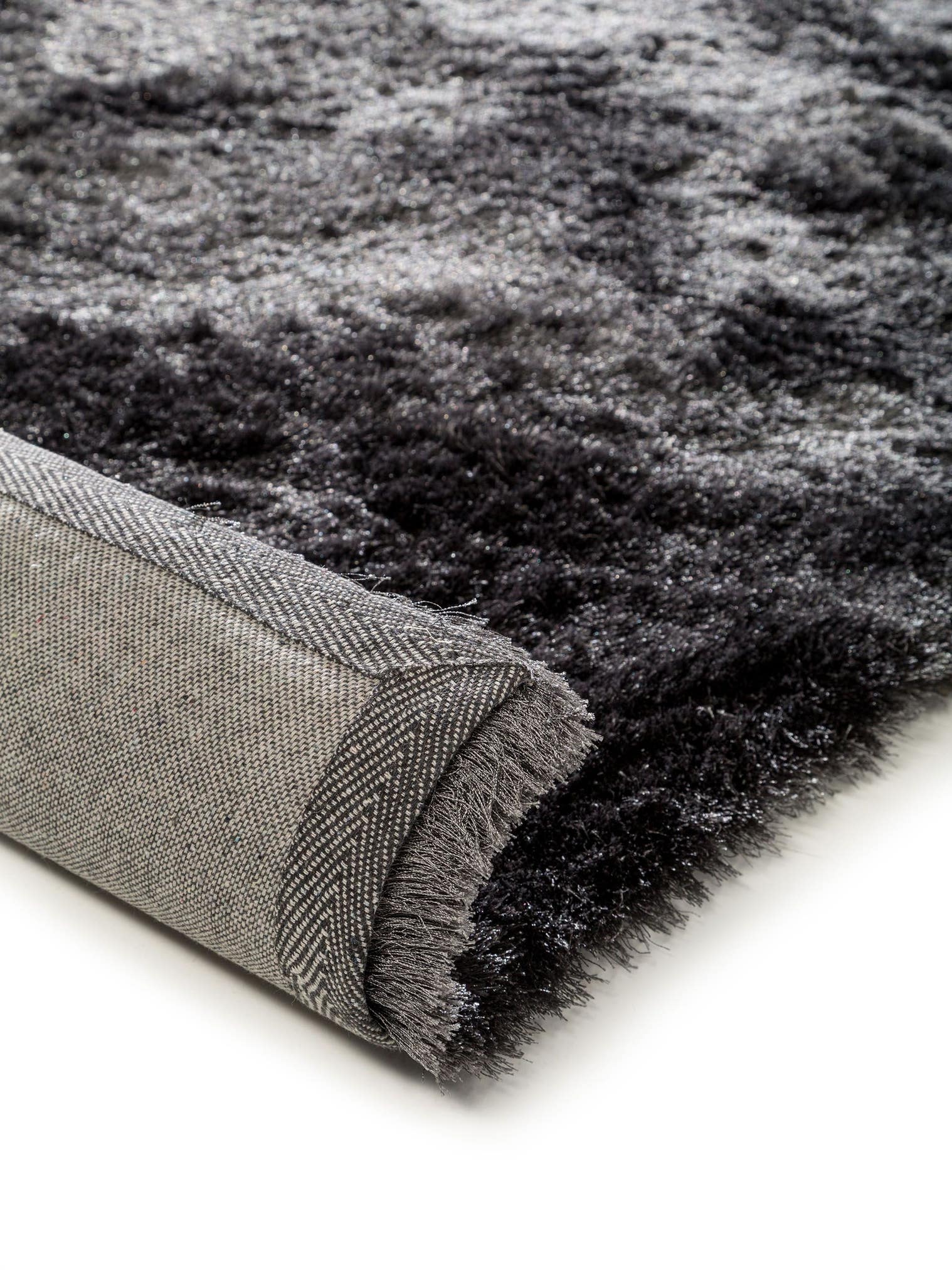 Teppe av 100 % polyester i Grå med 31 til 40 mm høy lugg fra benuta Nest
