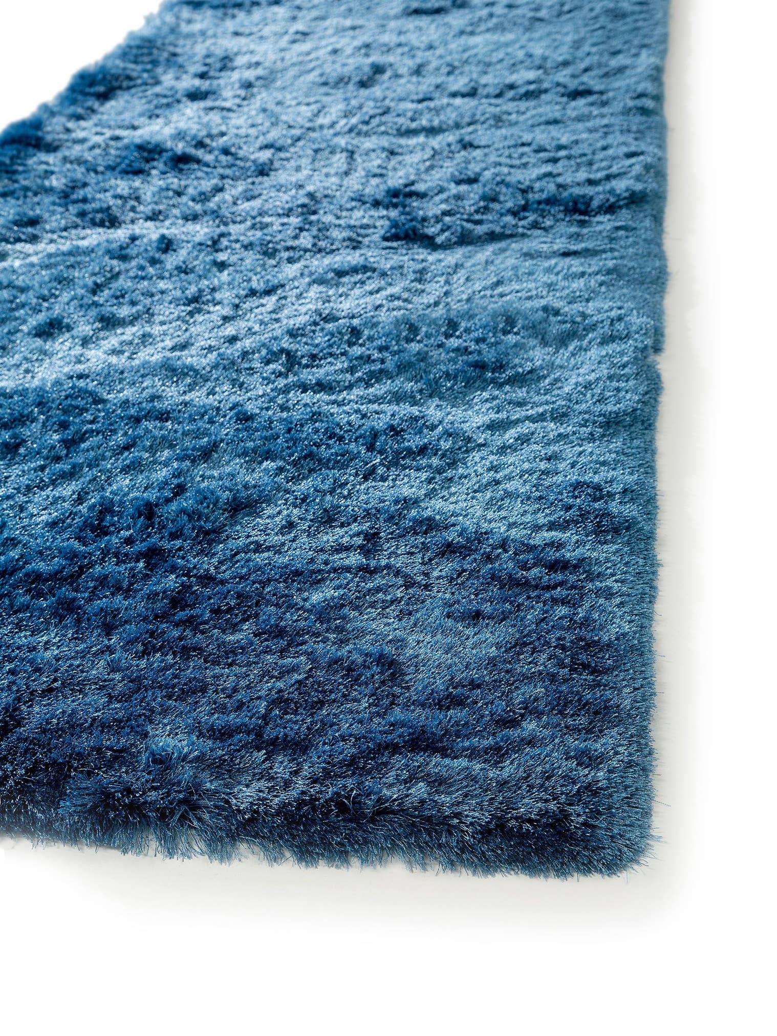 Teppich aus 100% Polyester in Blau mit 31 bis 40 mm hohem Flor von benuta Nest