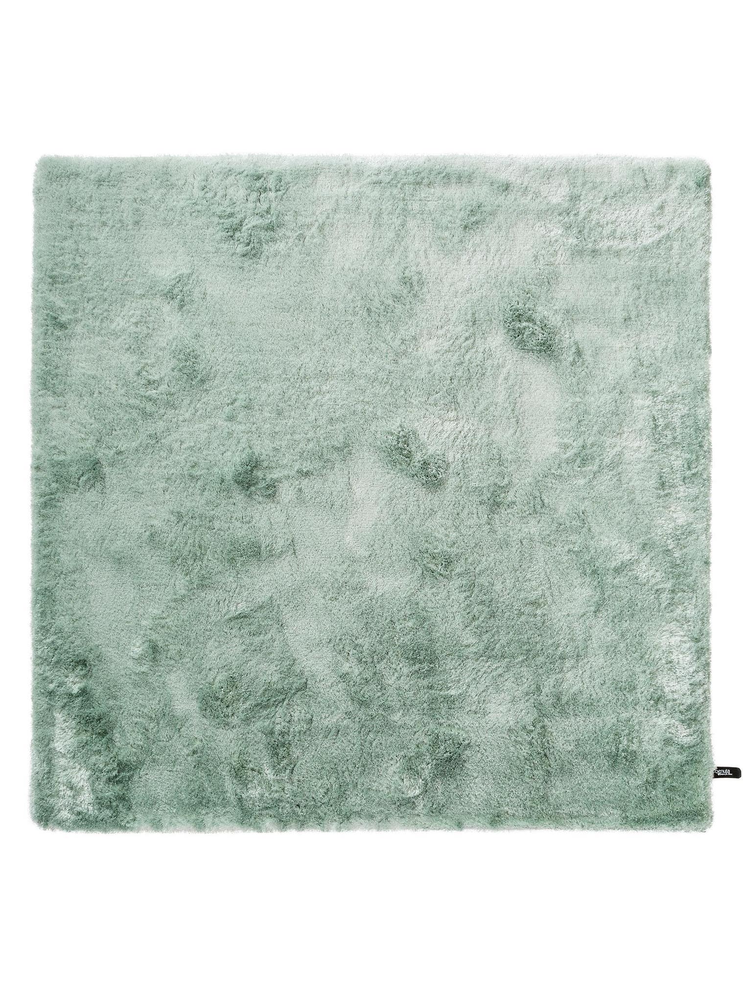 Teppich aus 100% Polyester in Türkis mit 31 bis 40 mm hohem Flor von benuta Nest