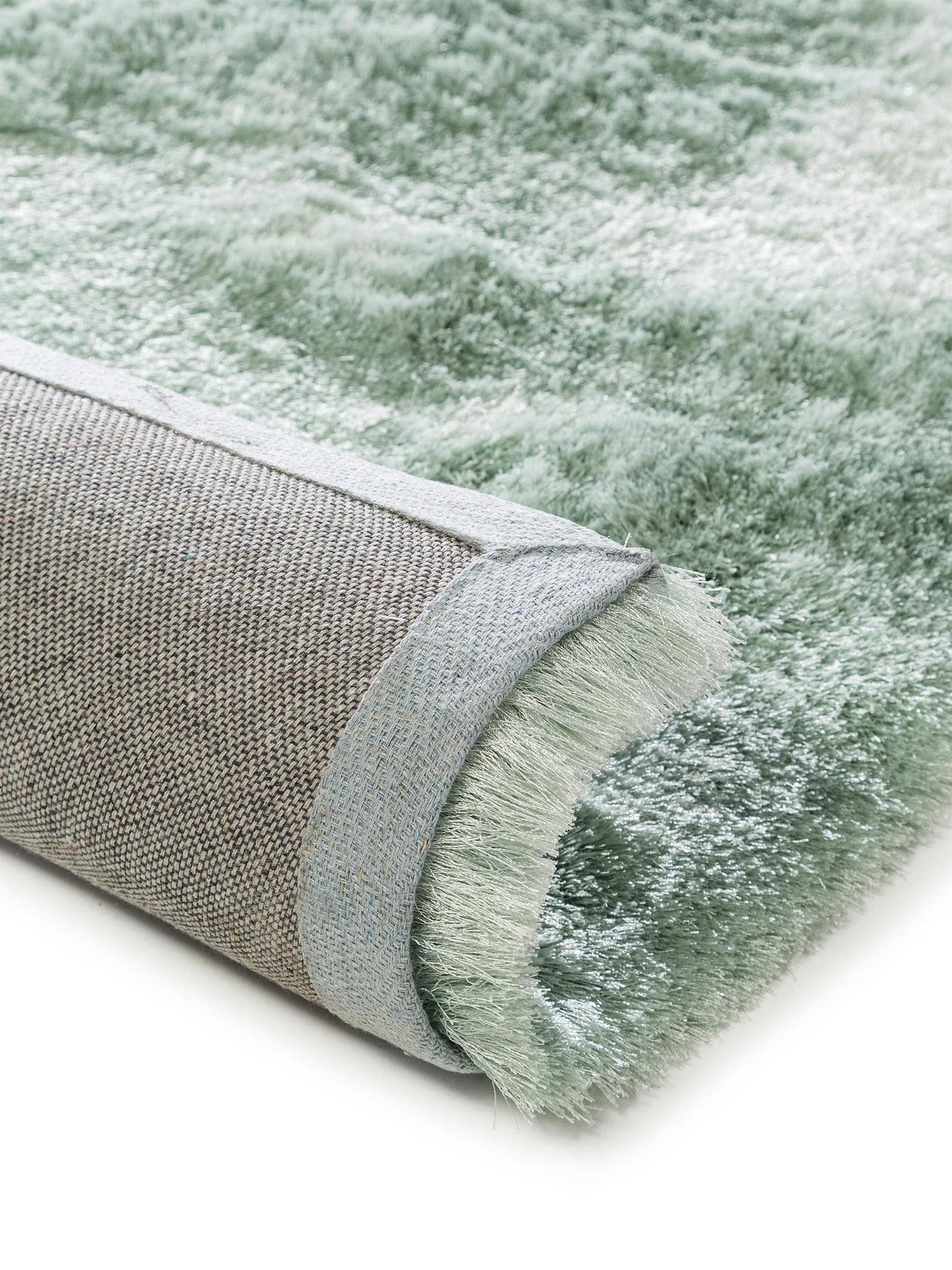 Teppich aus 100% Polyester in Türkis mit 31 bis 40 mm hohem Flor von benuta Nest